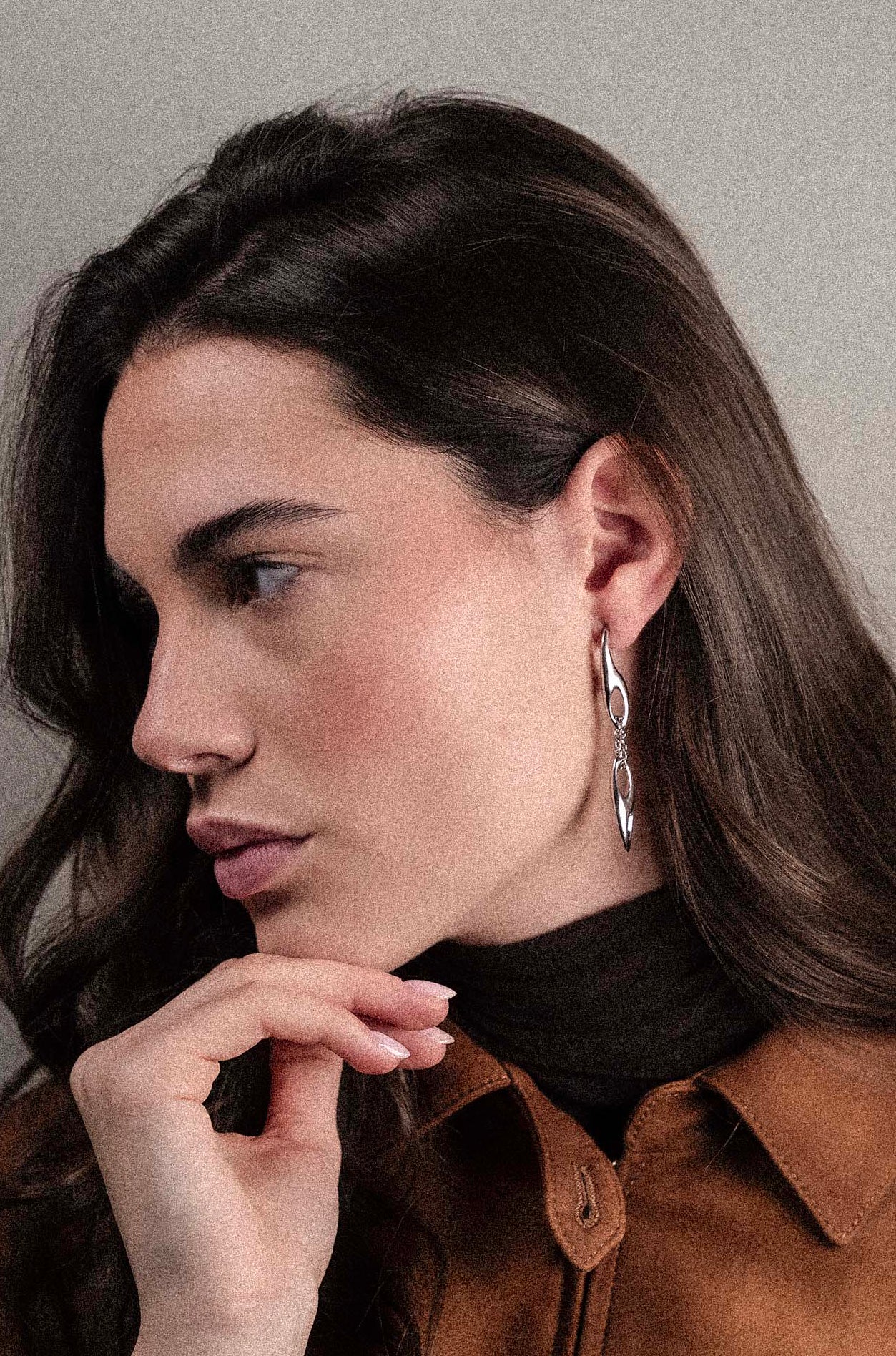 Orecchini pendente Dune maglia mix