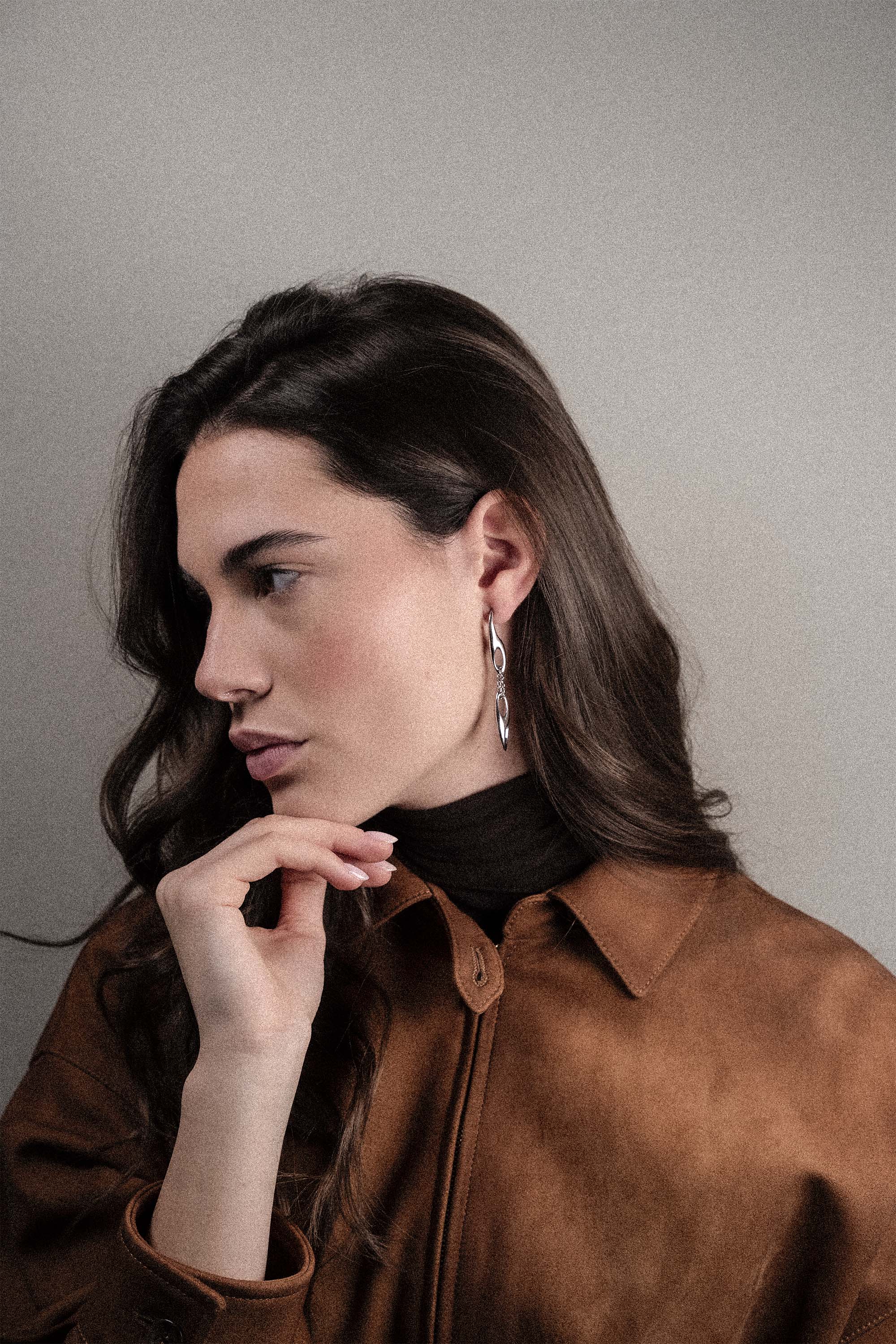 Orecchini pendente Dune maglia mix