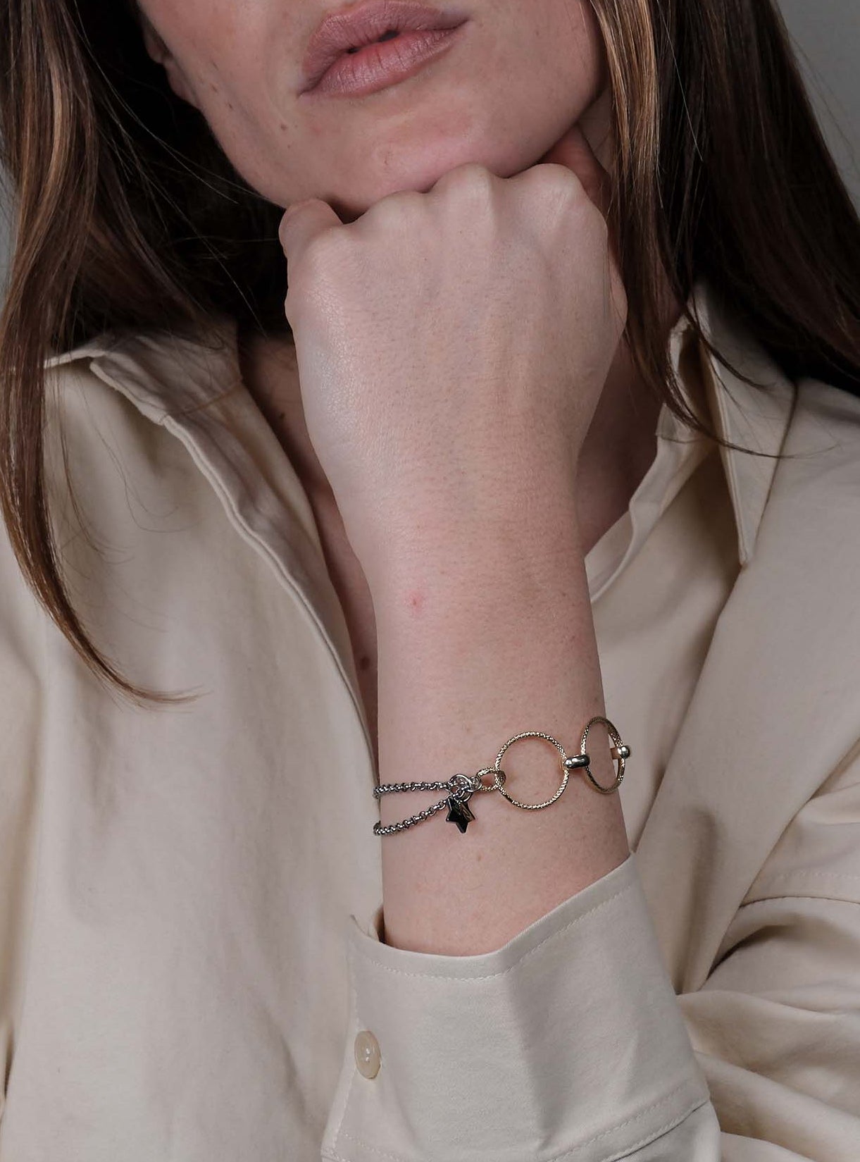Bracciale con cerchi