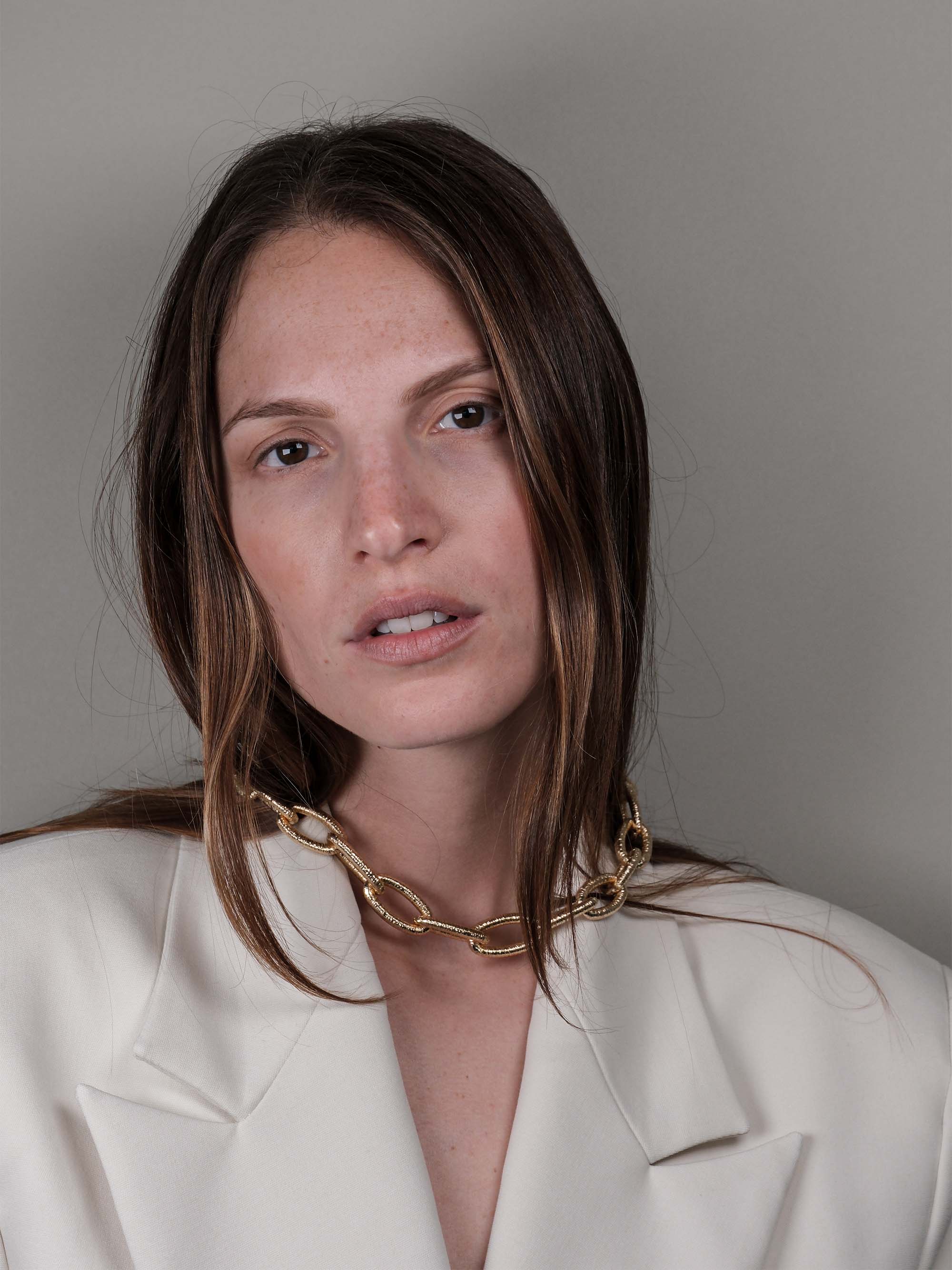 Collana con maglia etnica