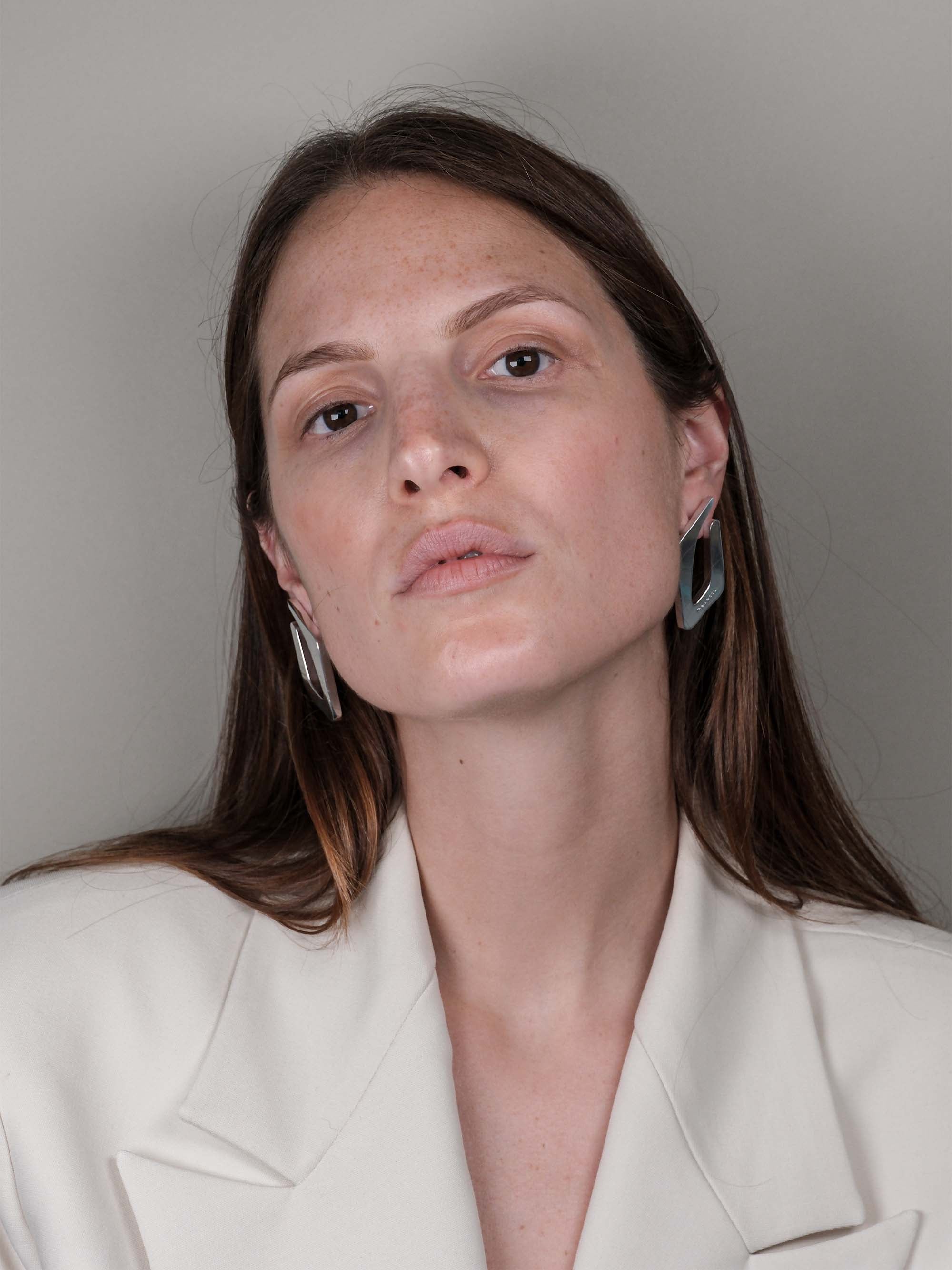 Orecchini rombo irregolare piccolo