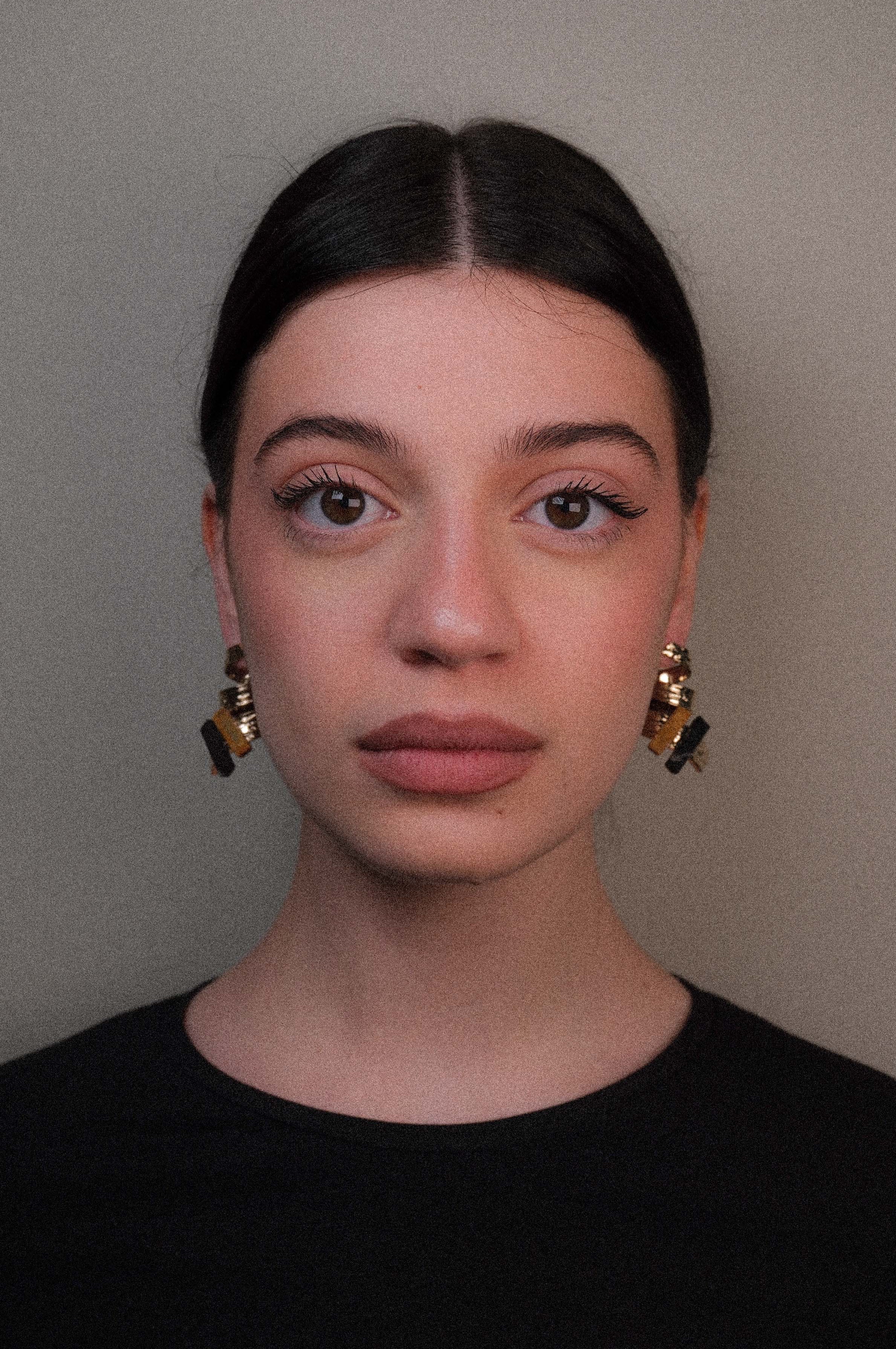 Orecchini pendenti ricciolo con pietre naturali