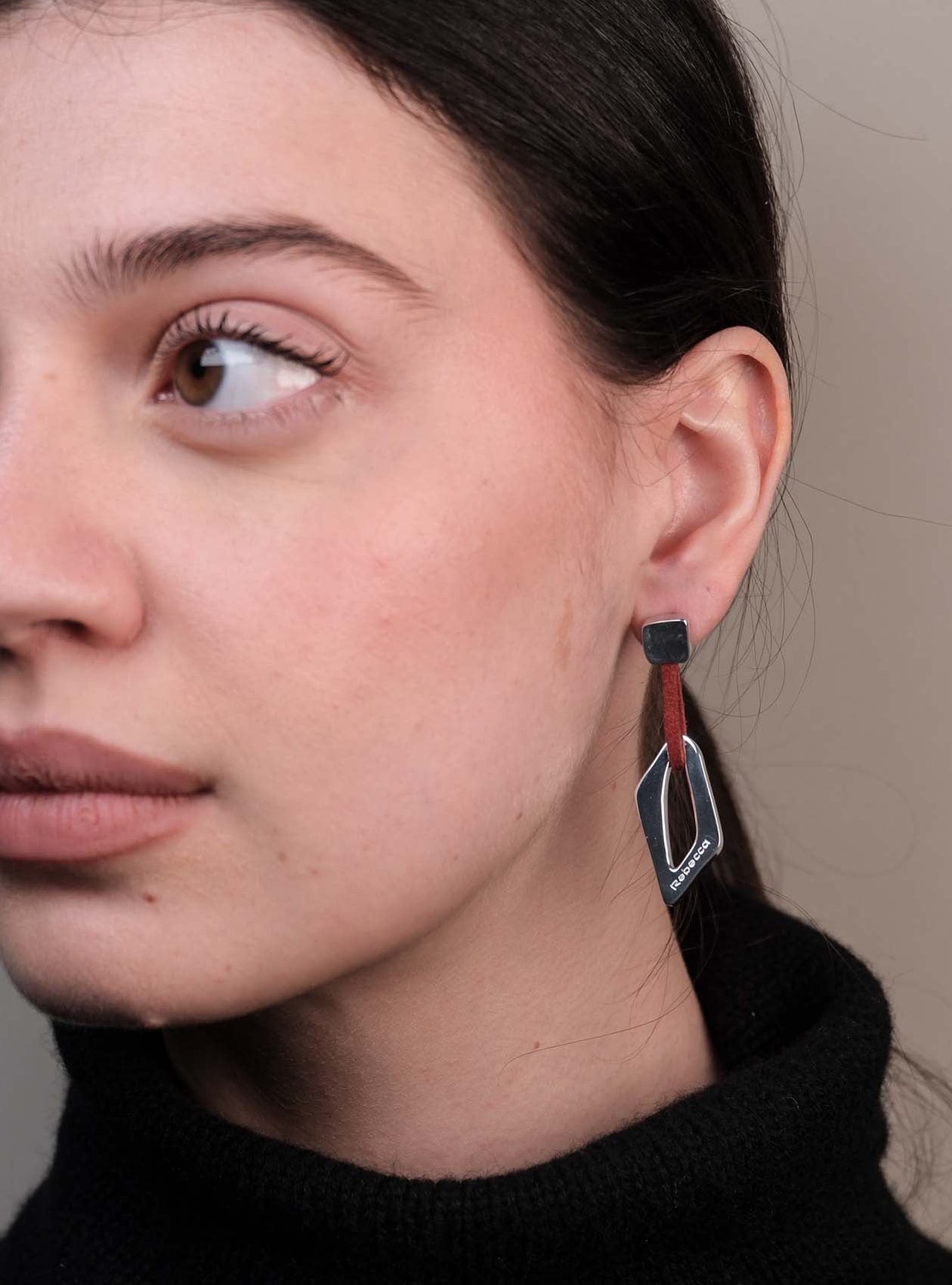 Orecchini pendente rombo irregolare