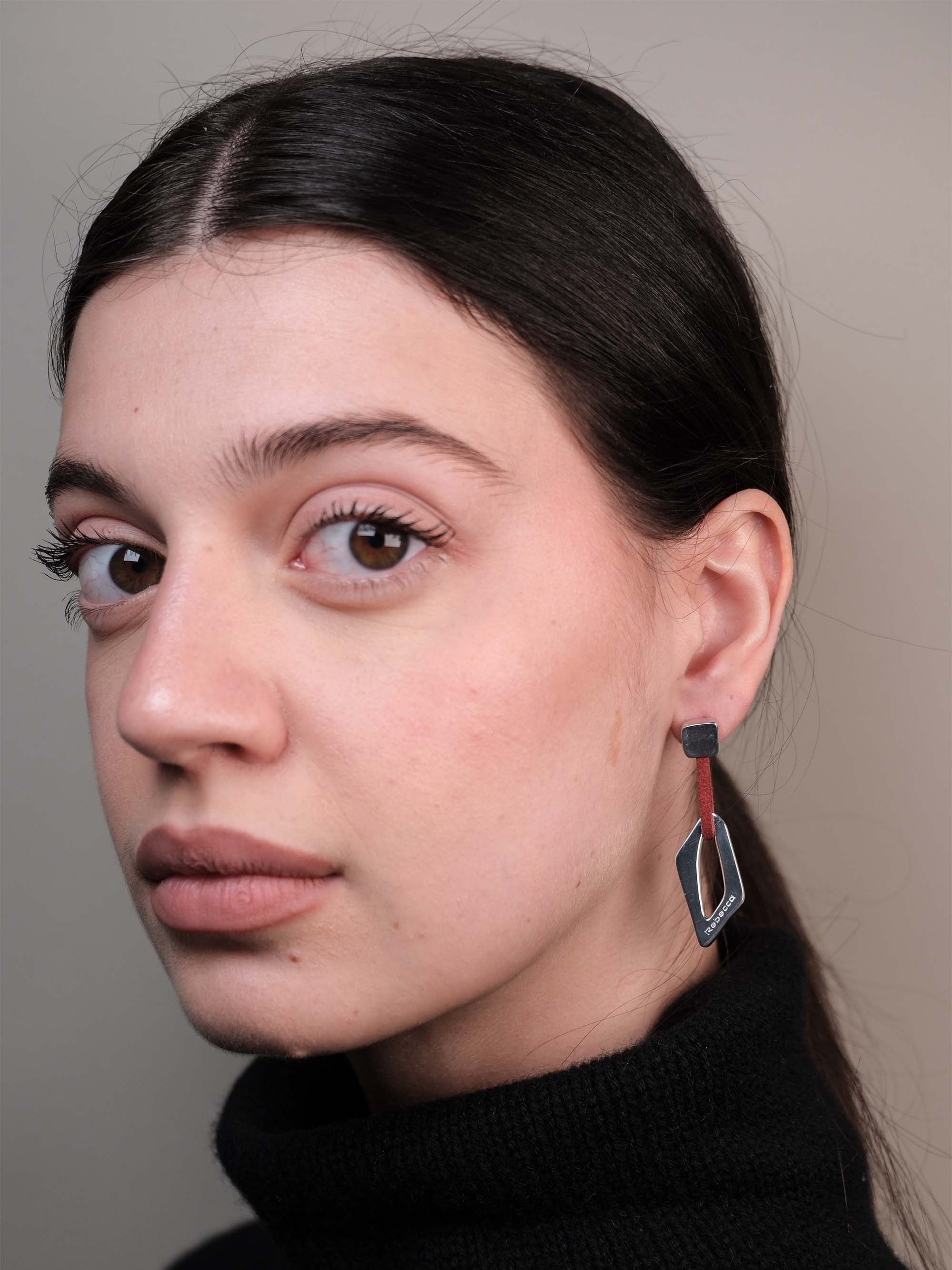 Orecchini pendente rombo irregolare