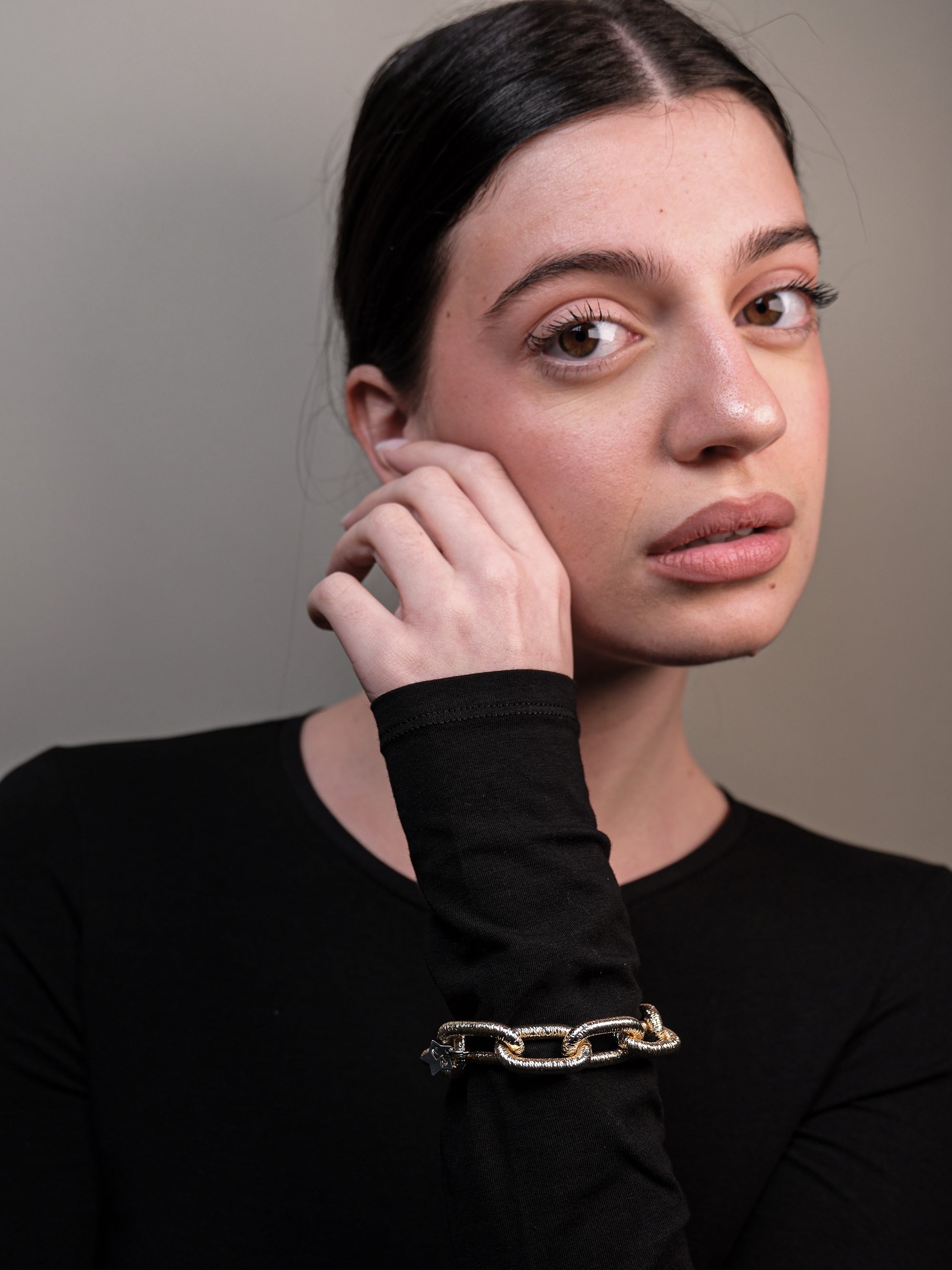 Bracciale maglia ovale etnica