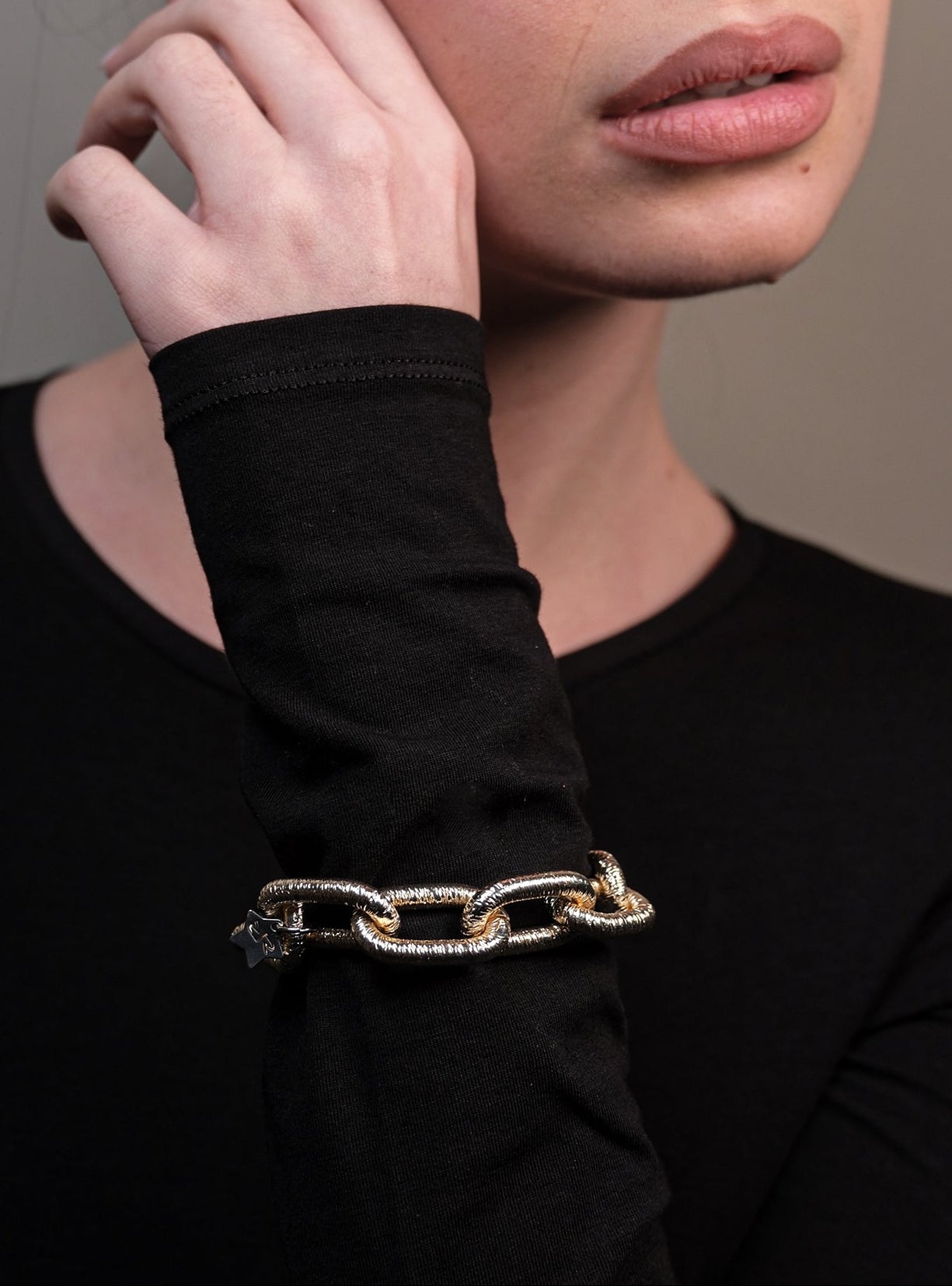 Bracciale maglia ovale etnica