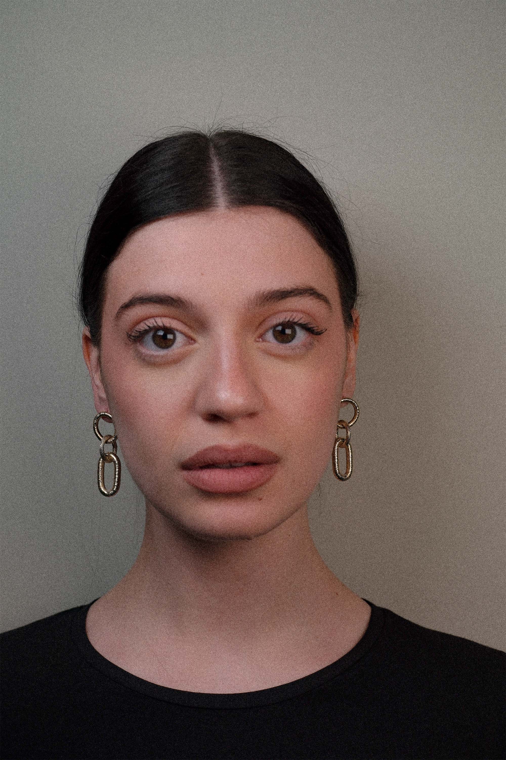 Orecchini pendenti maglia mix