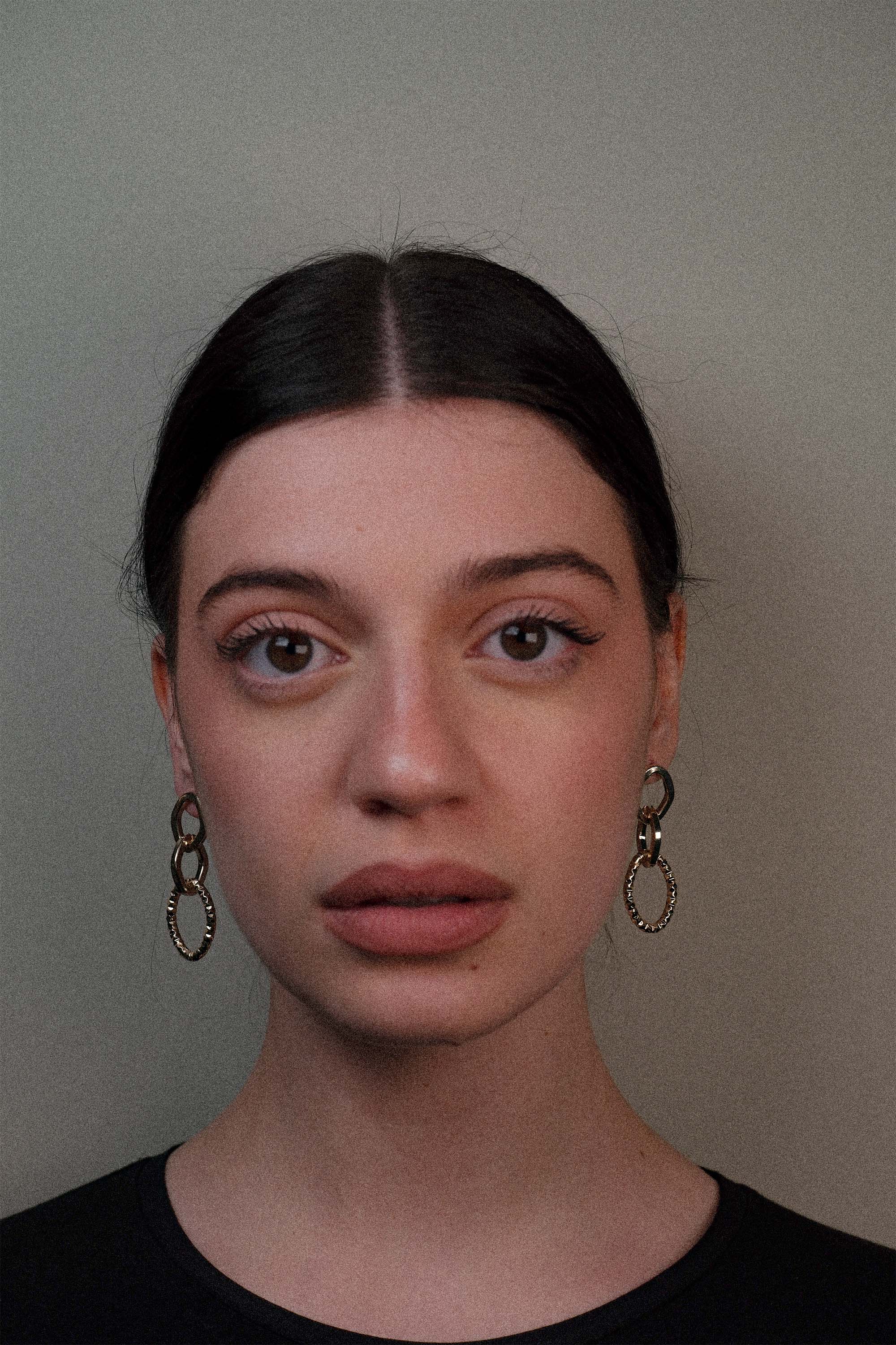 Orecchini pendenti maglia mix