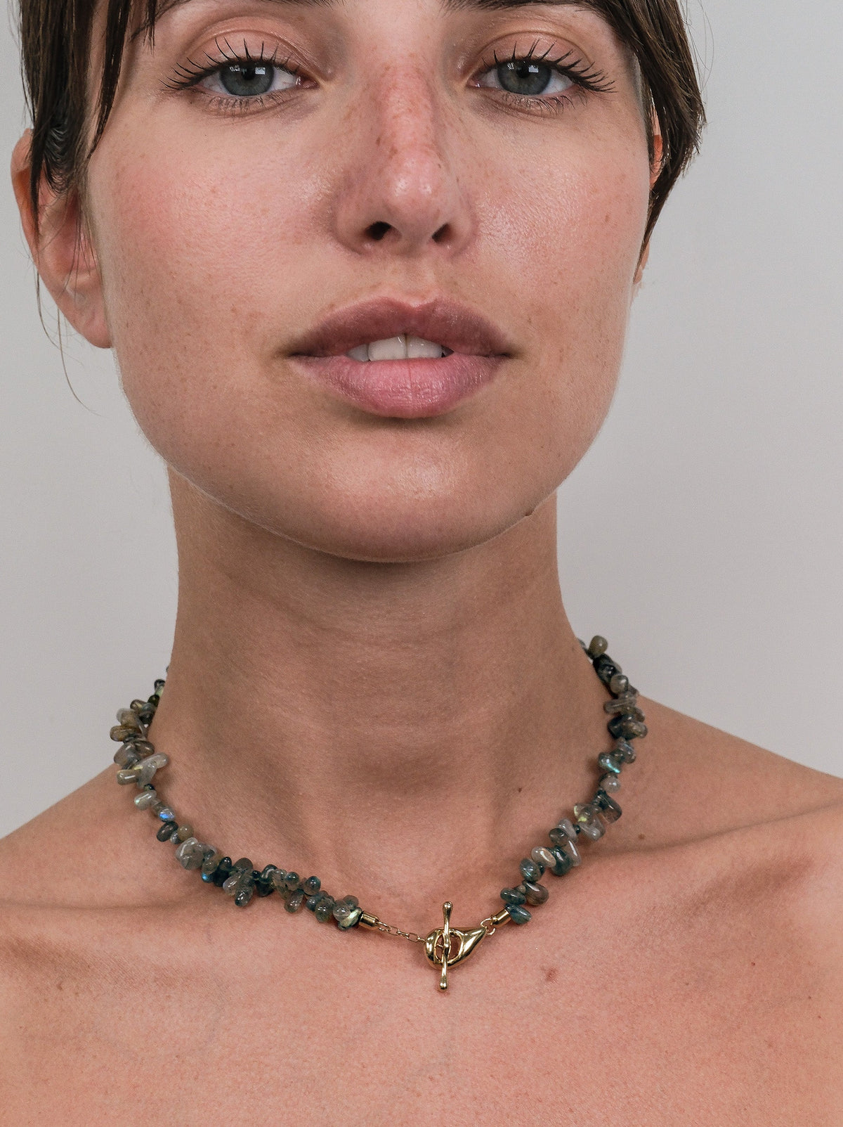 Collana pietre Labradorite naturale