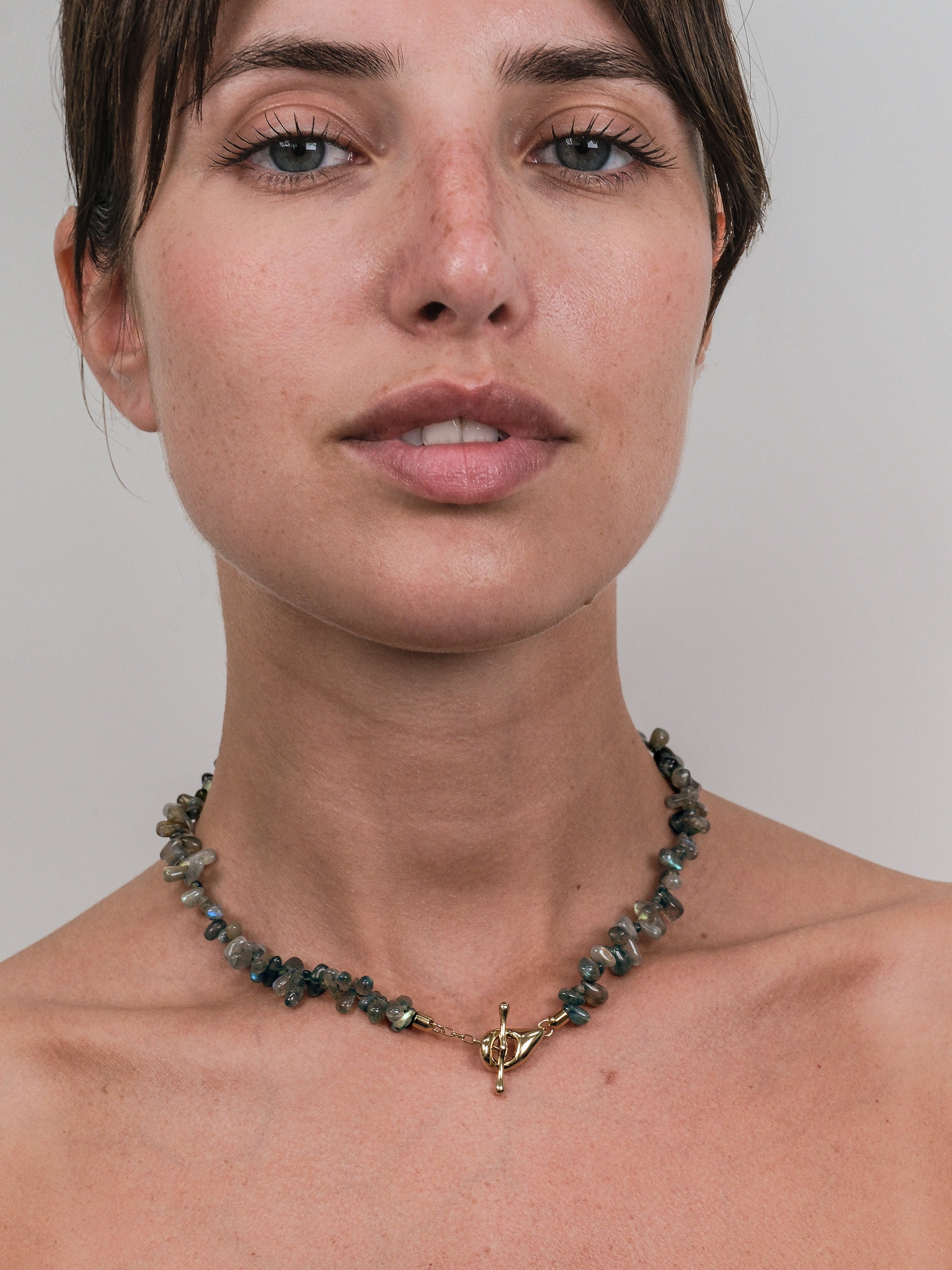 Collana pietre Labradorite naturale