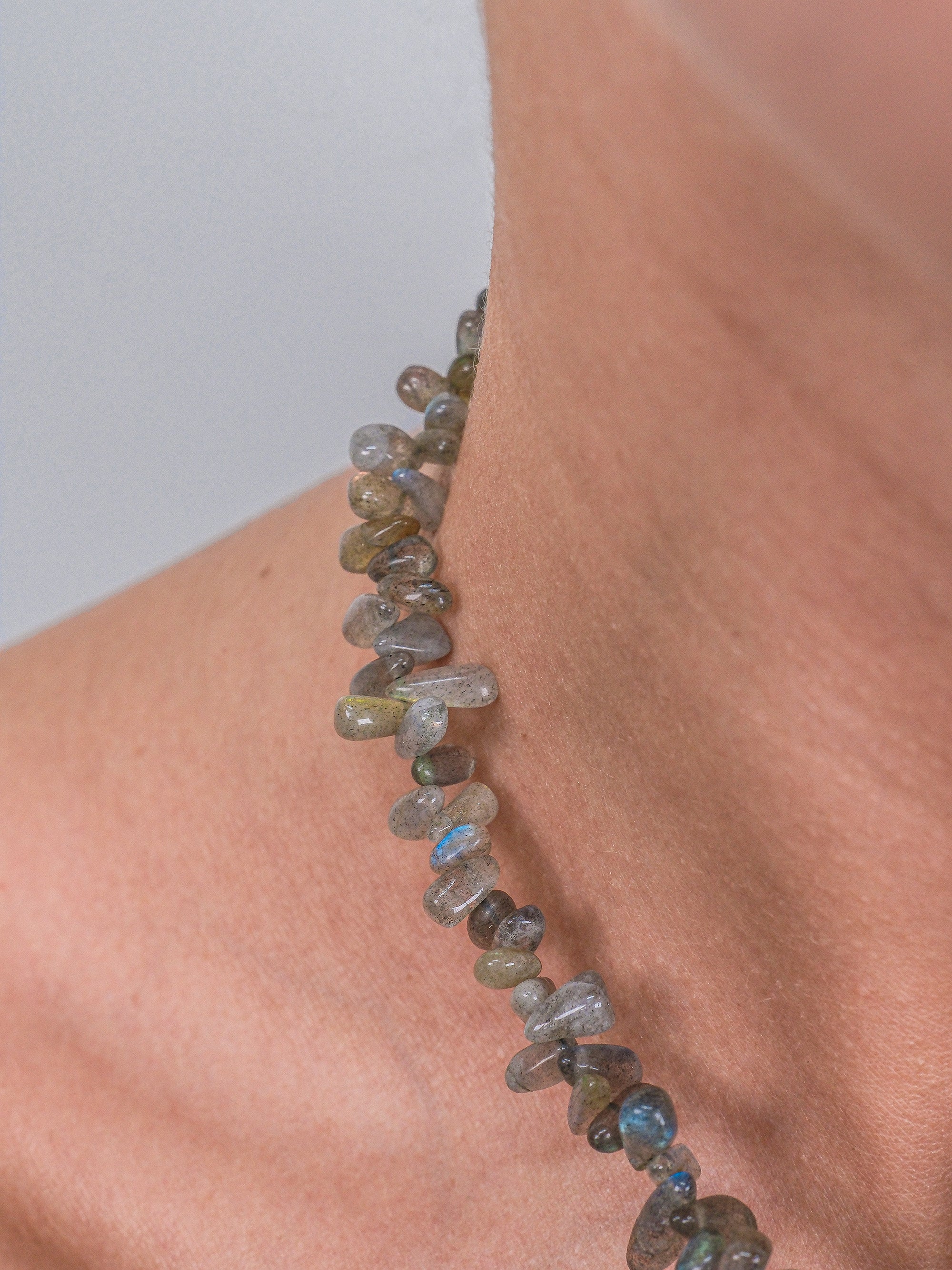 Collana pietre Labradorite naturale