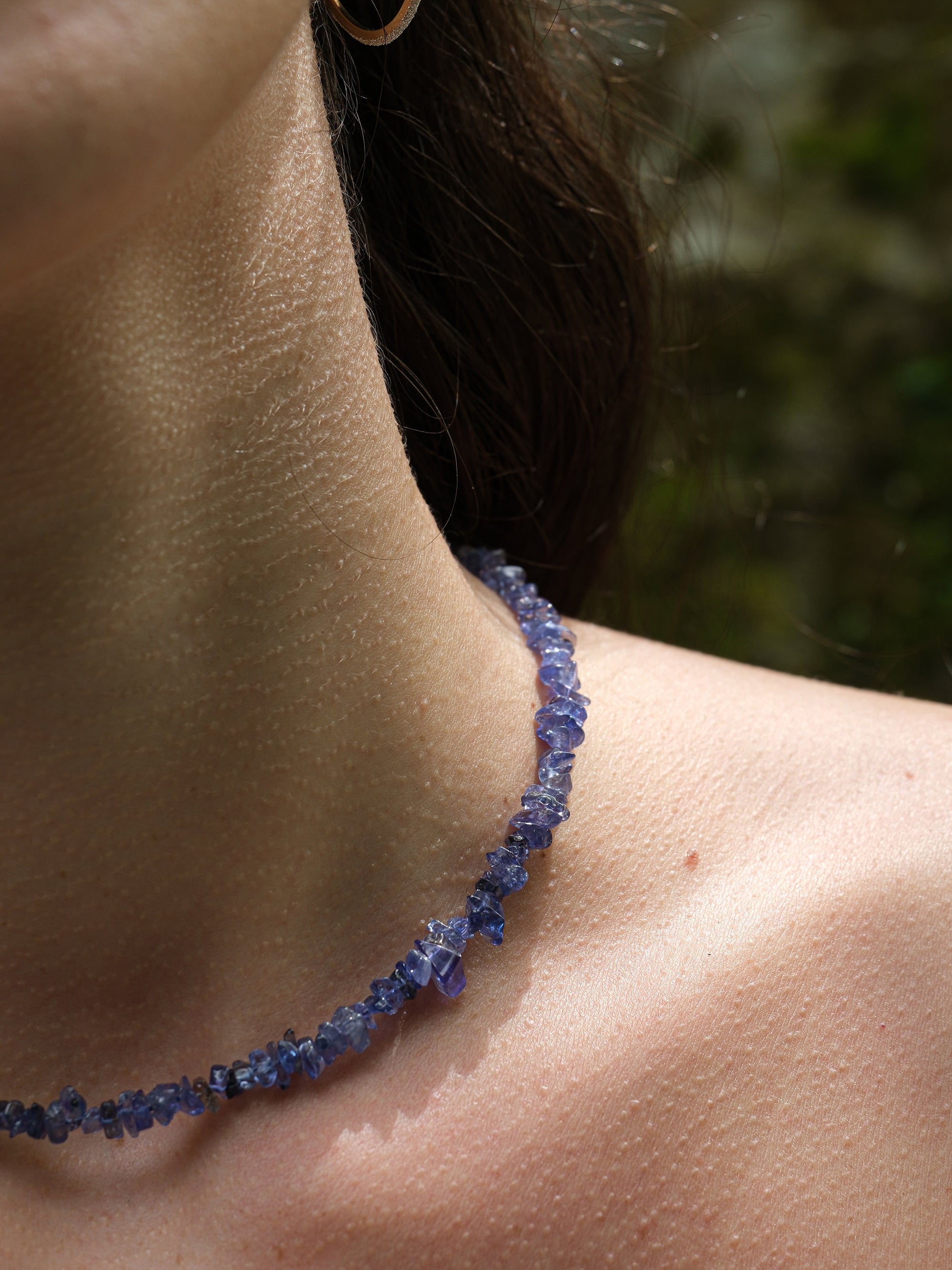 Collana pietre Tanzanite naturale