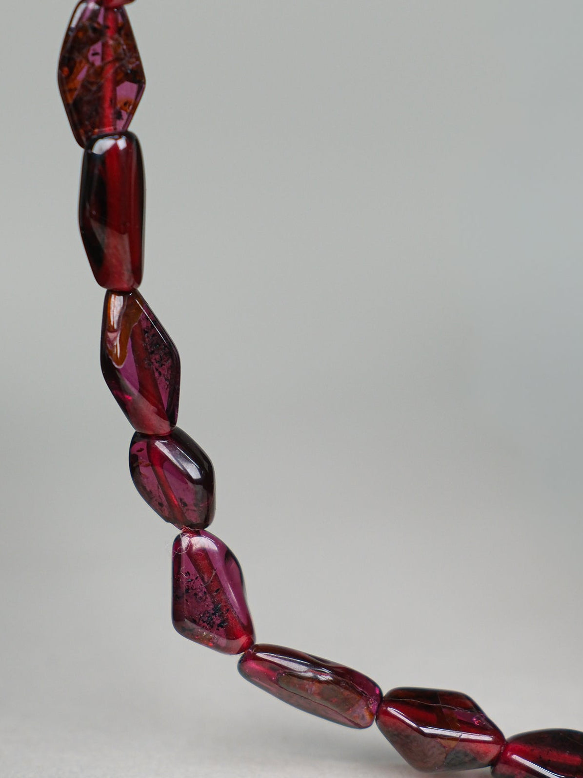 Collana in argento e Granato