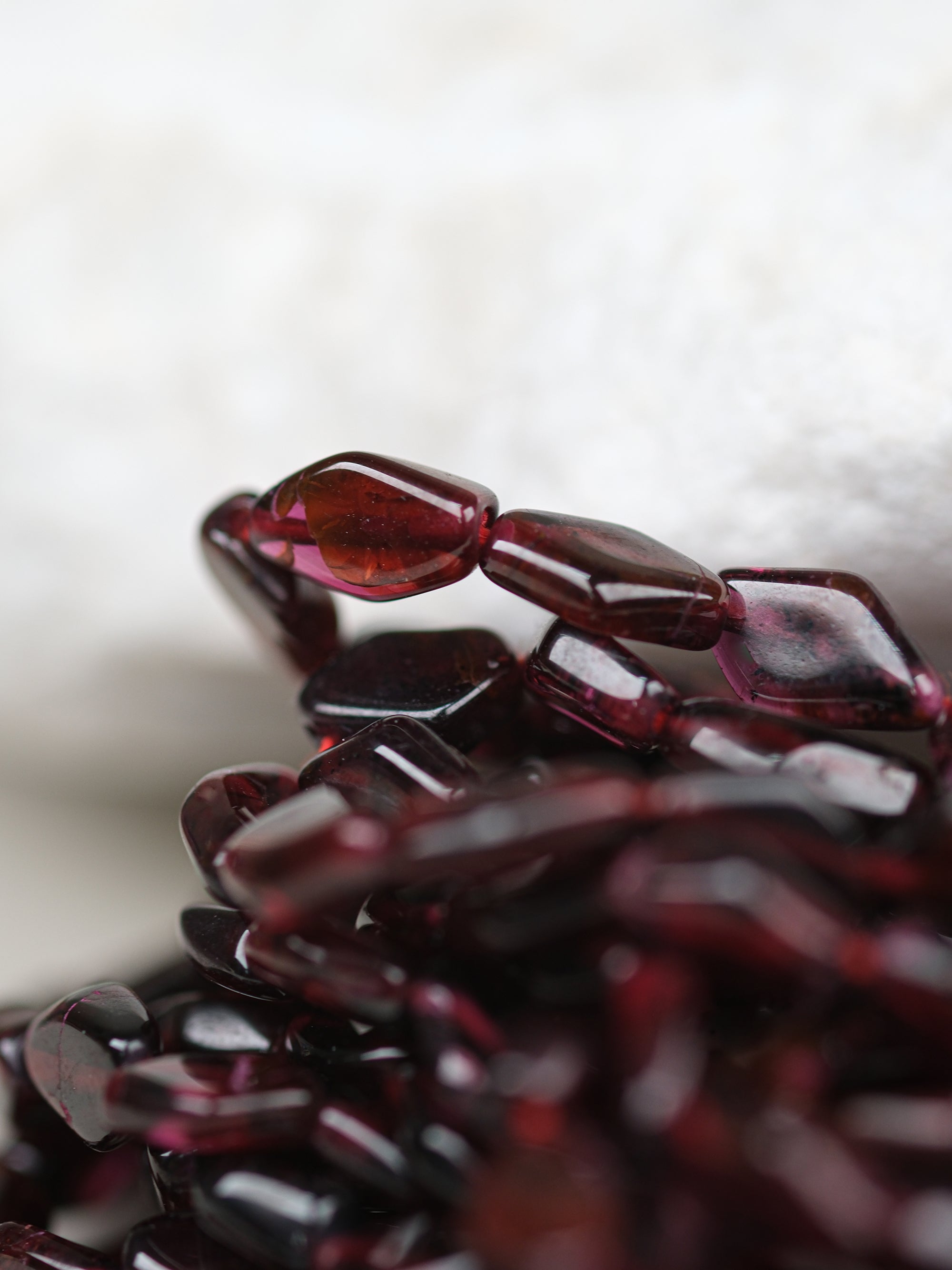 Collana pietre Granato naturale