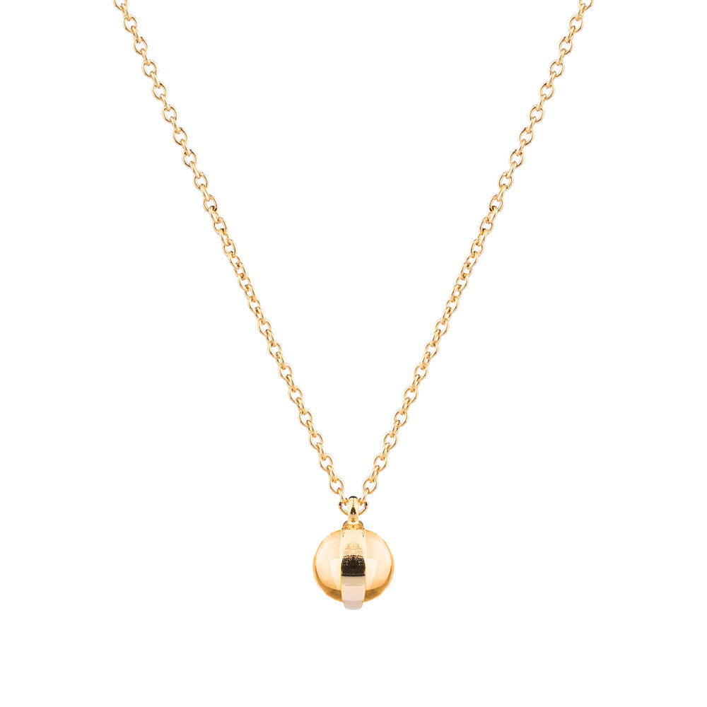 Collana girocollo in oro 18kt con pietra naturale taglio cabochon