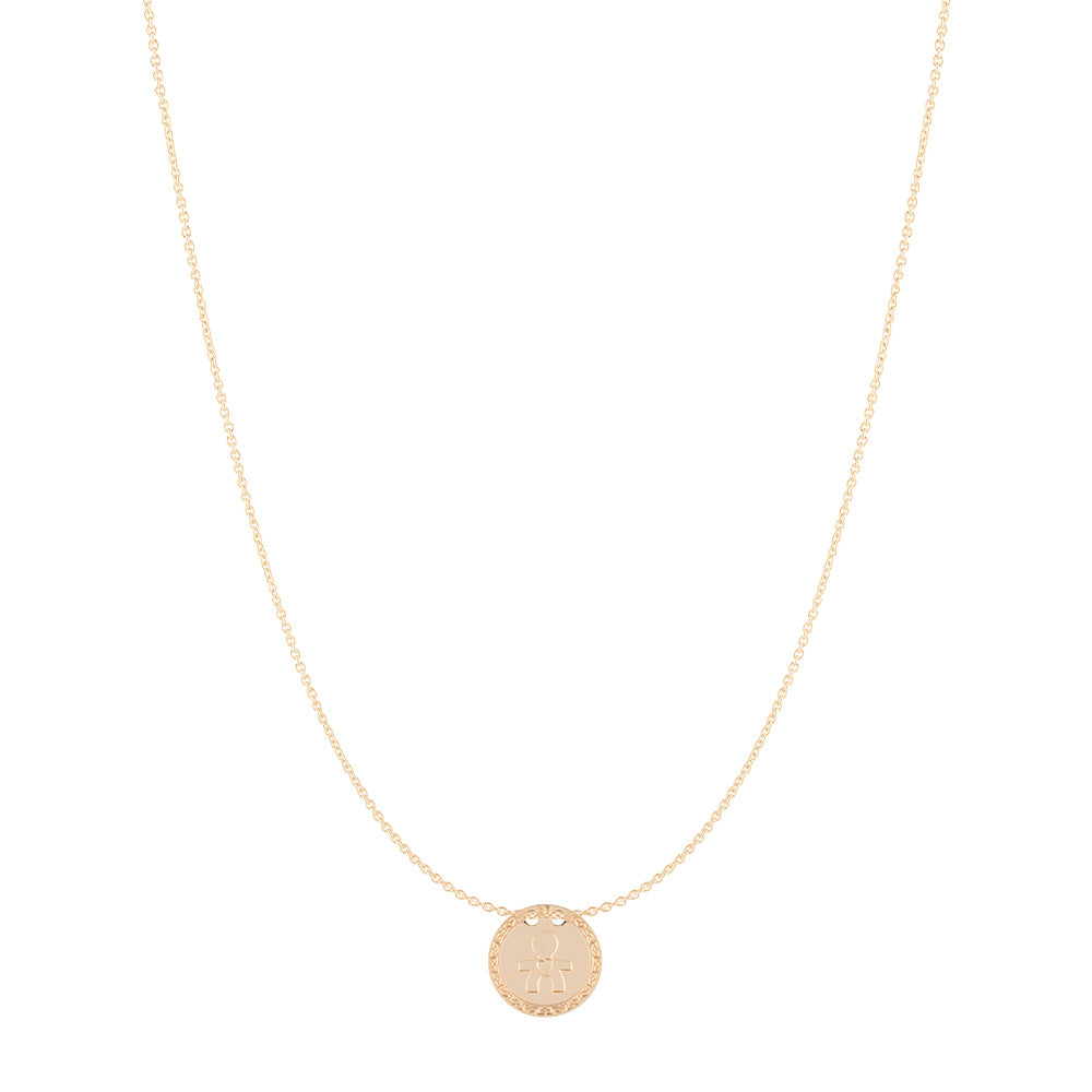 Collana in oro 18 kt simbolo Bambino