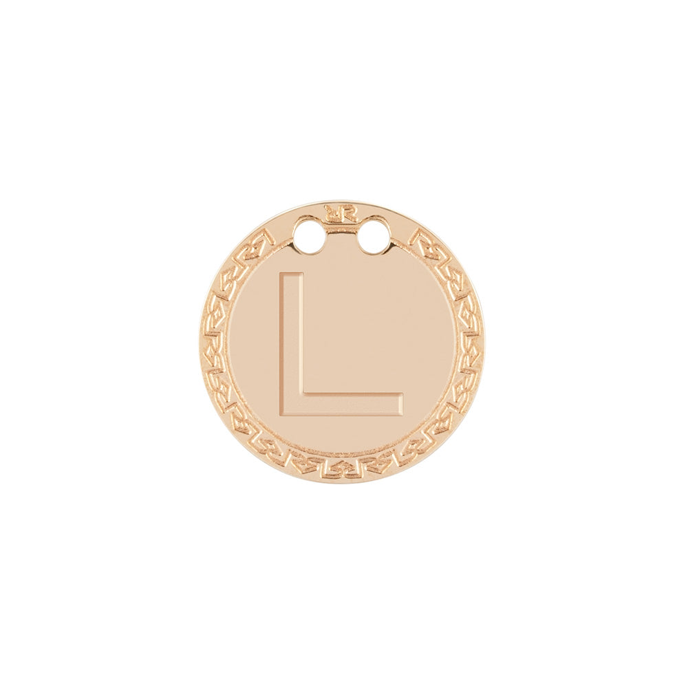 Medaglietta in oro 18 kt con Iniziali