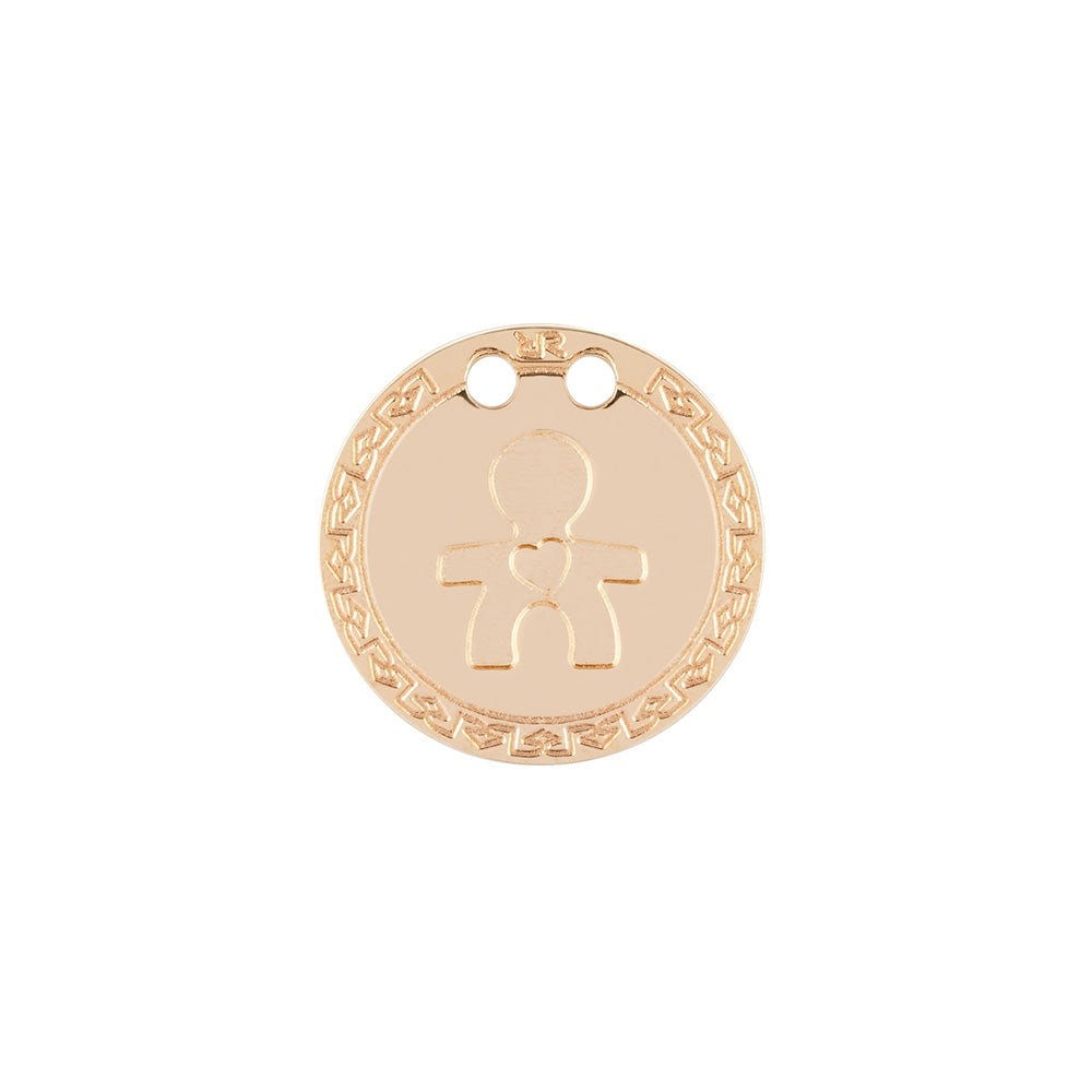 Medaglietta in oro 18 kt simbolo Bambino