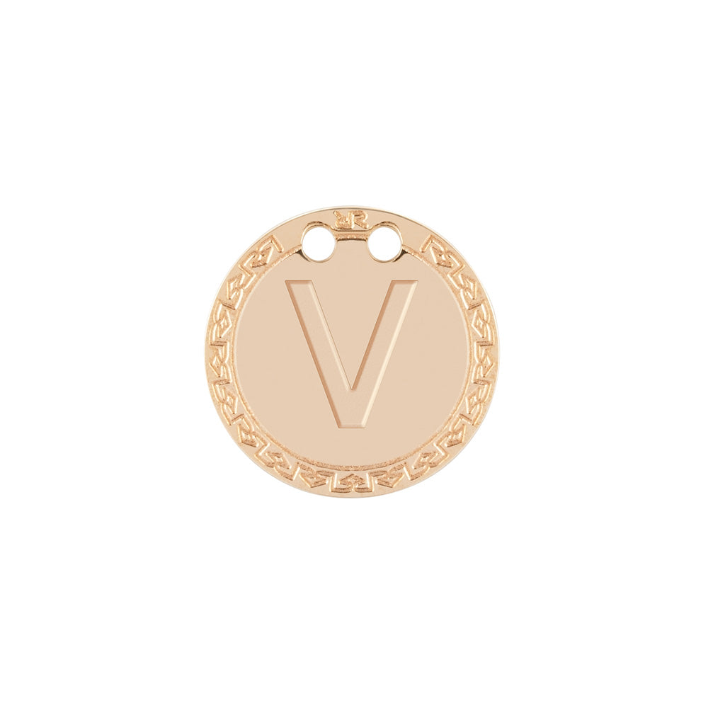 Medaglietta in oro 18 kt con Iniziali