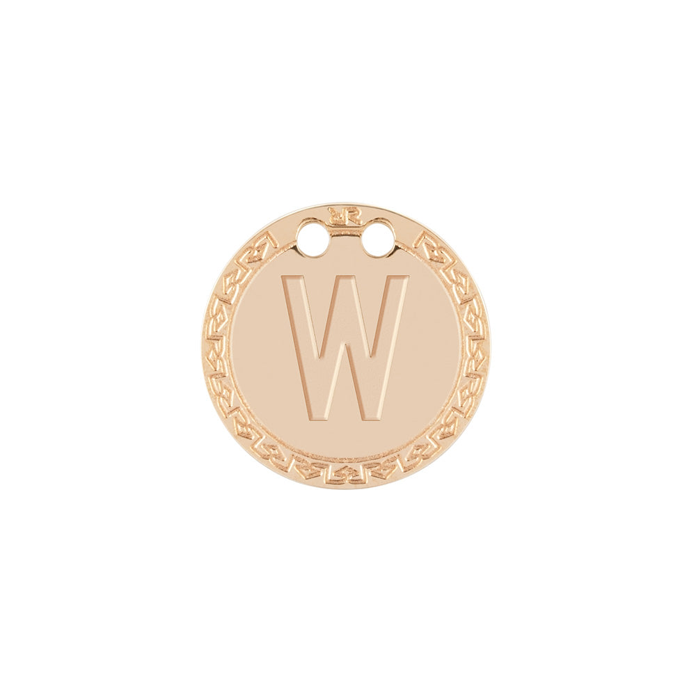 Medaglietta in oro 18 kt con Iniziali