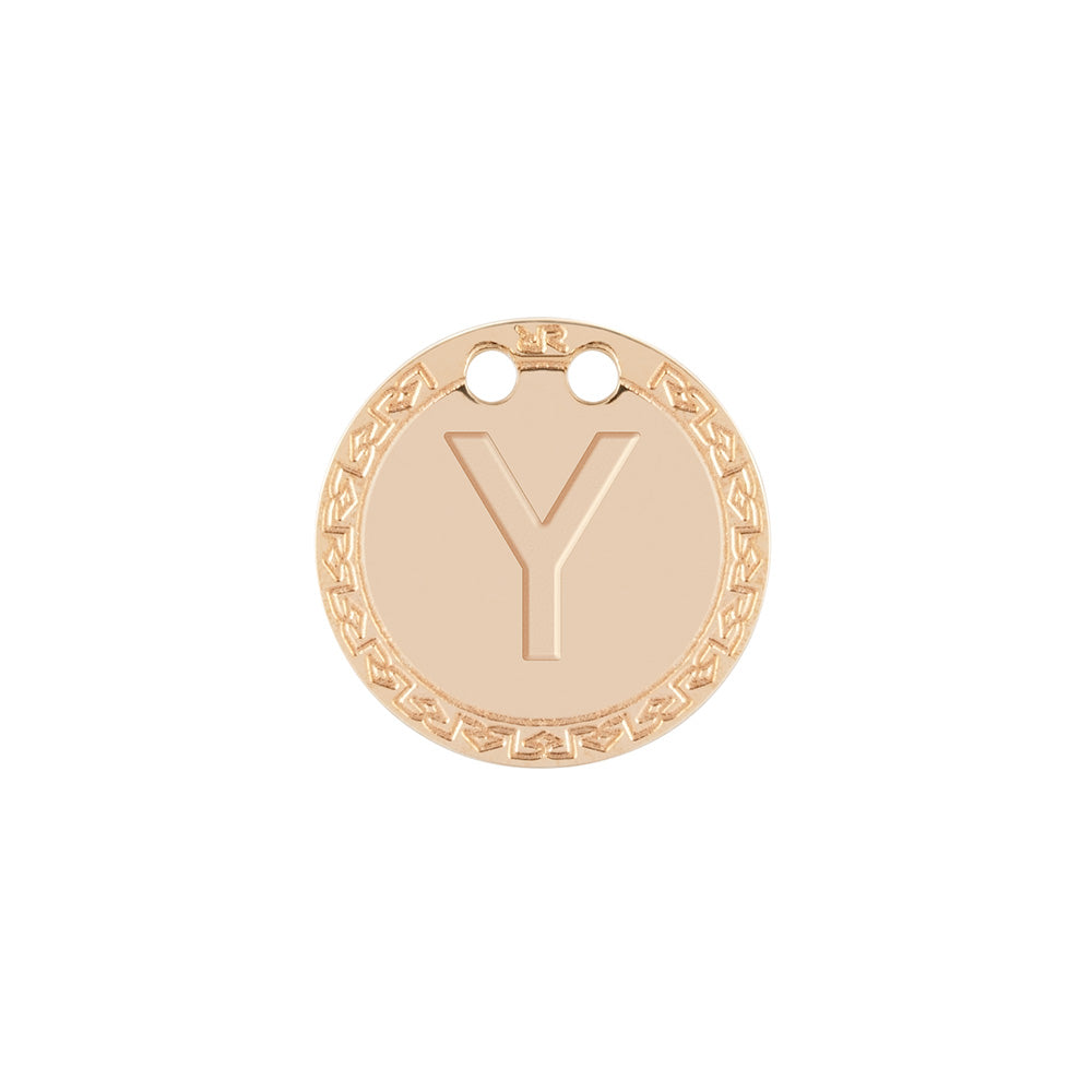 Medaglietta in oro 18 kt con Iniziali