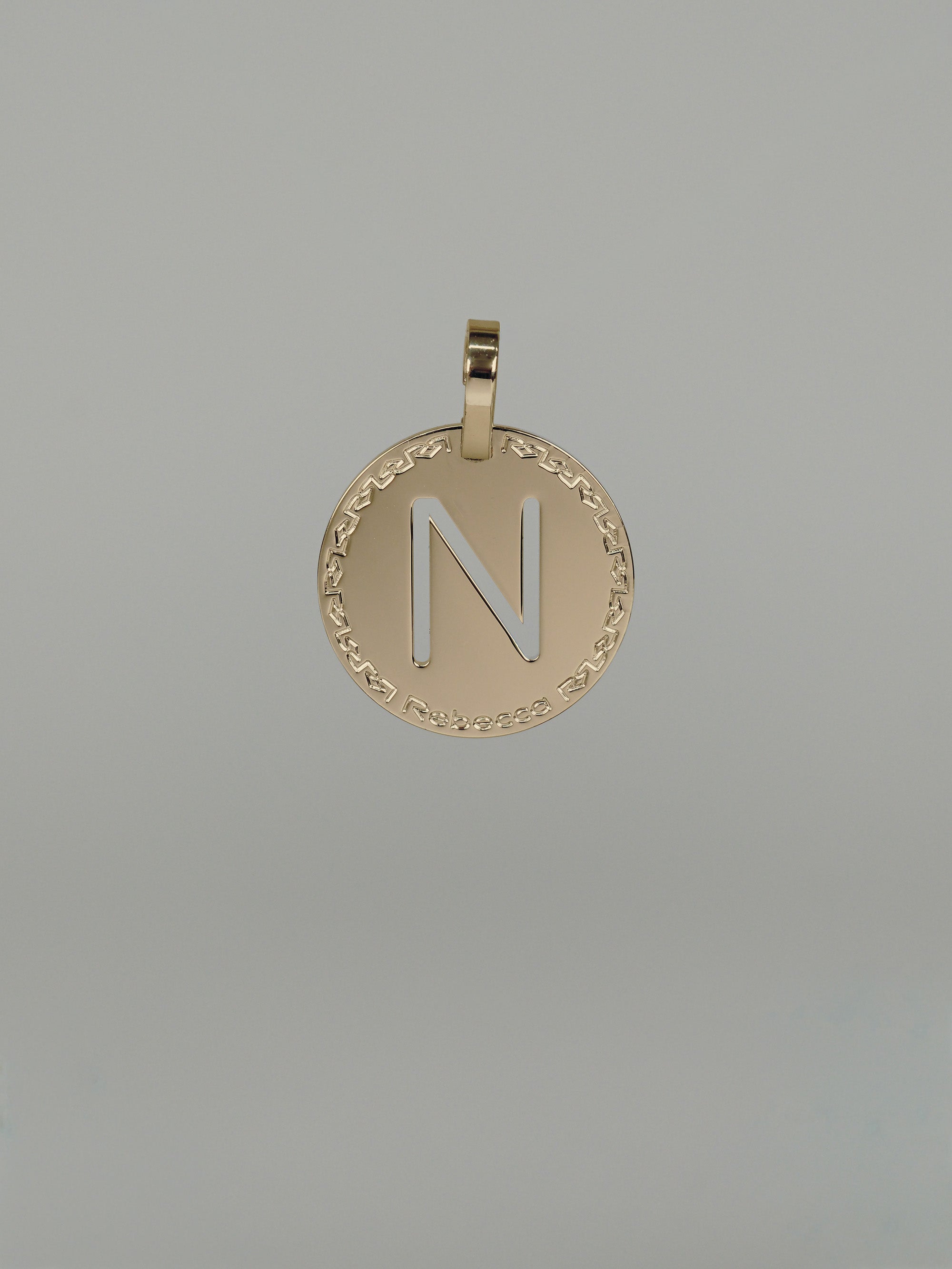 Collana due fili con iniziale media