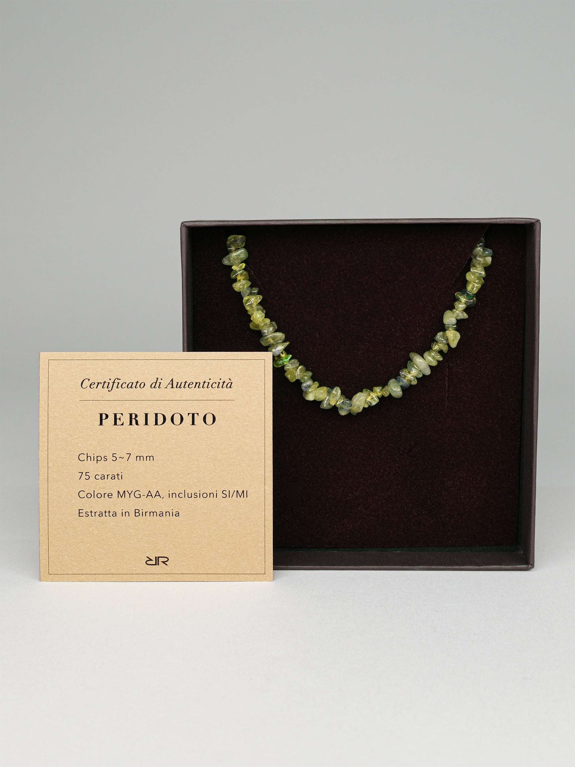Collana pietre Peridoto naturale