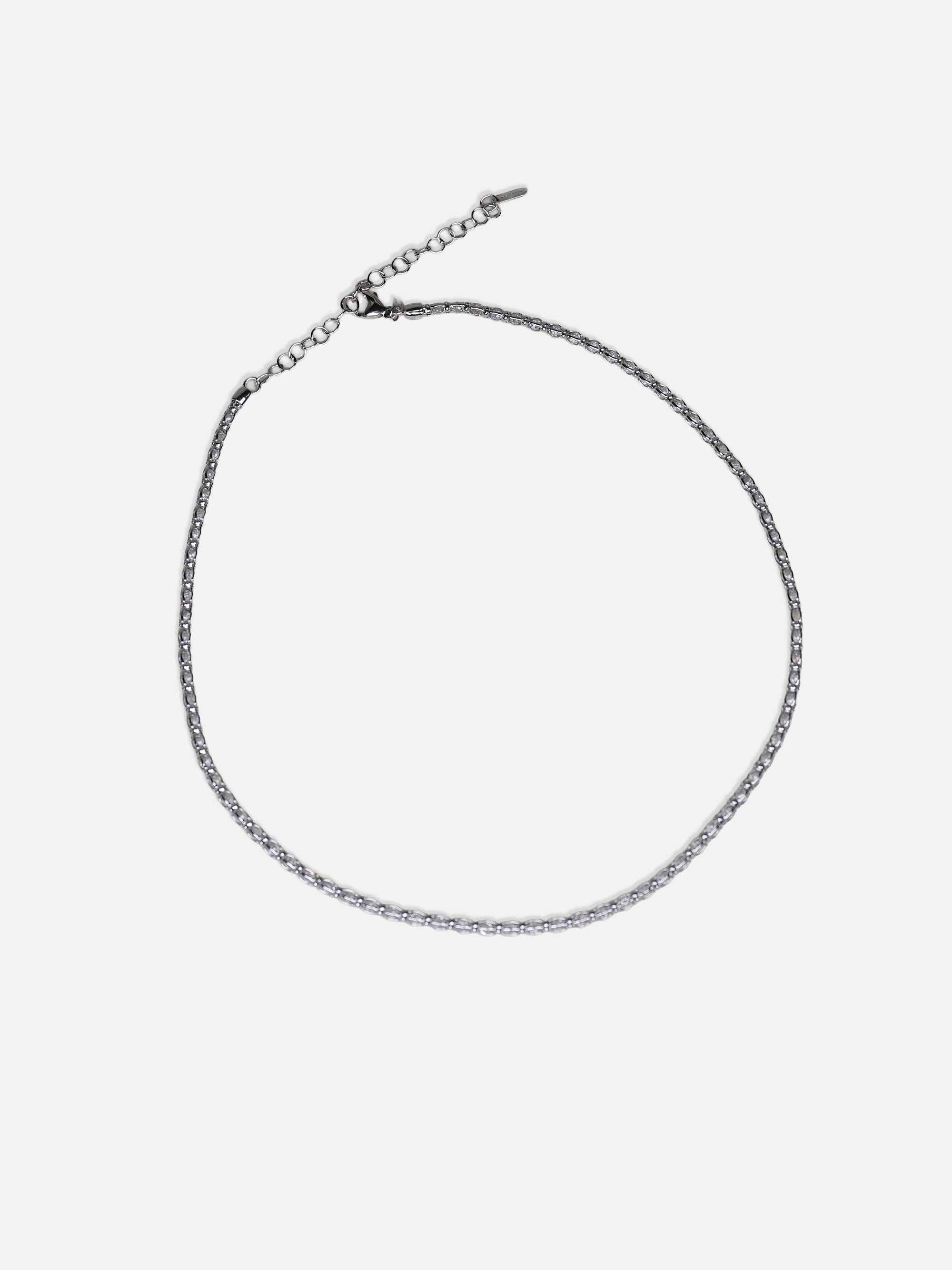 Collana con zirconi bianchi