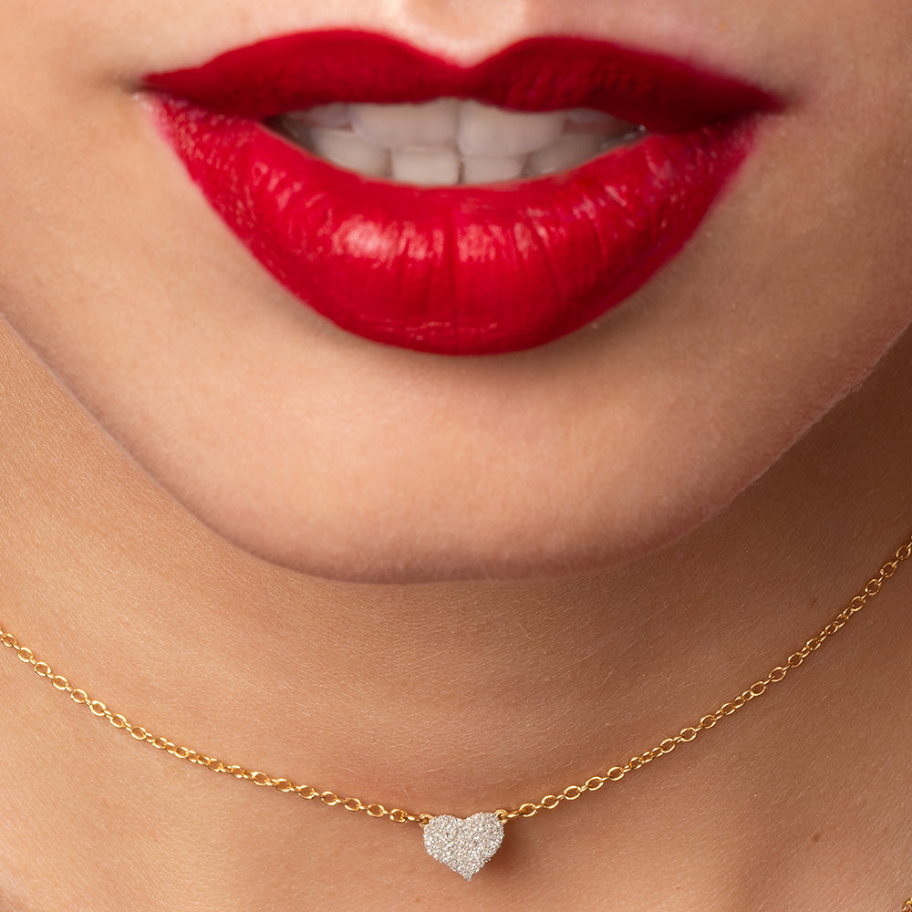 Collana Jolie in argento e microdiamanti