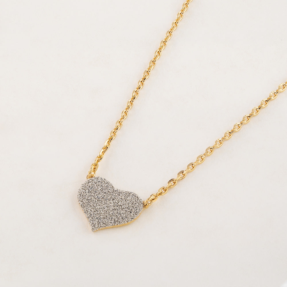 Collana Jolie in argento e microdiamanti