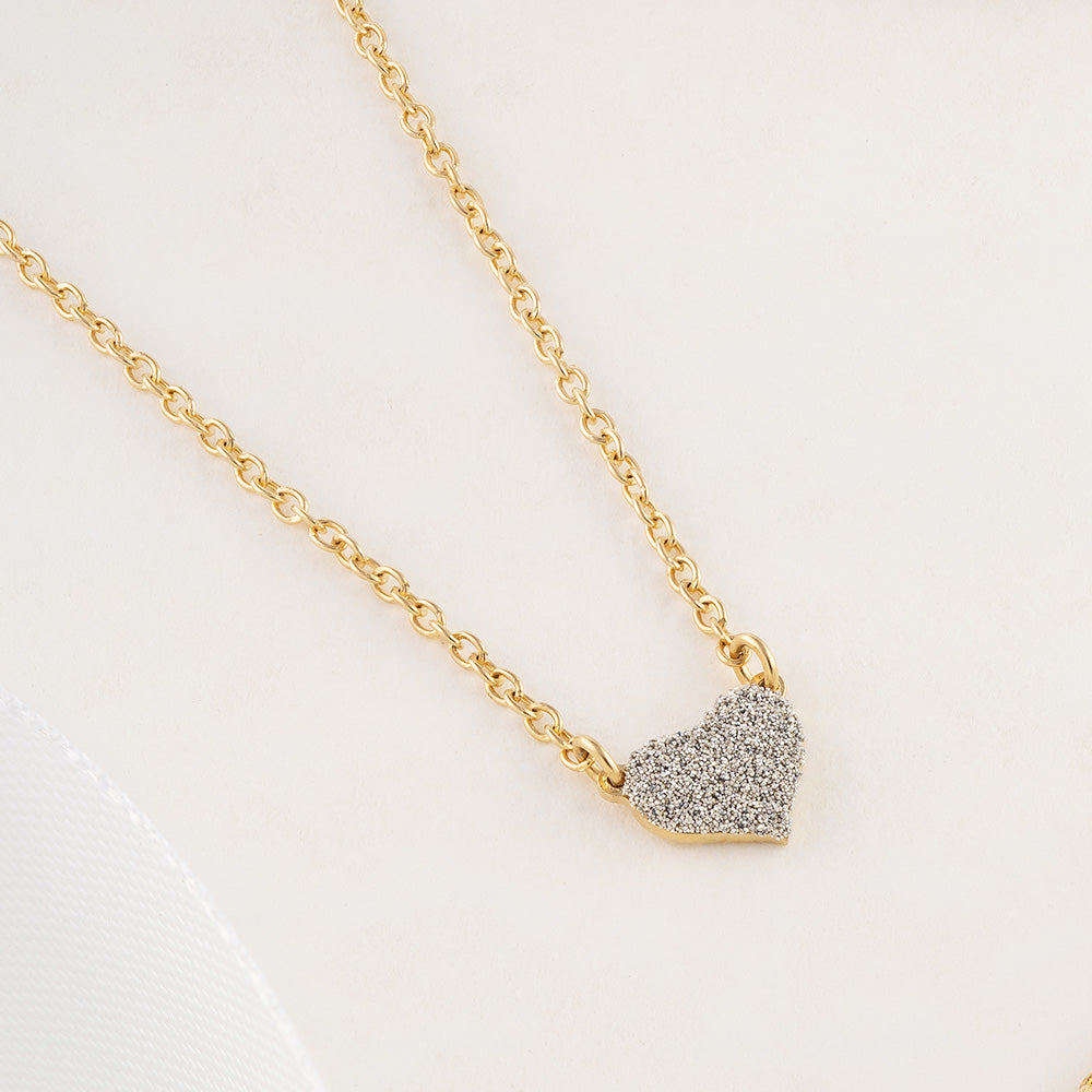 Collana Jolie in argento e microdiamanti