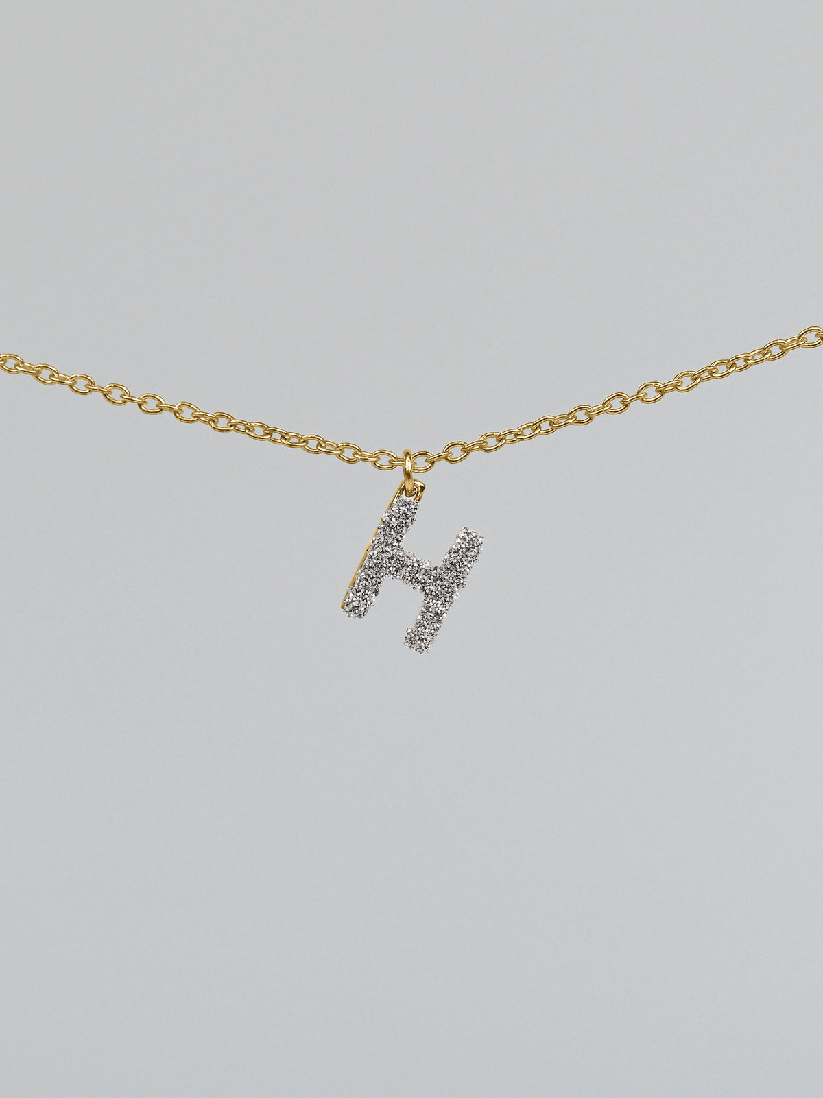 Collana iniziale con diamanti