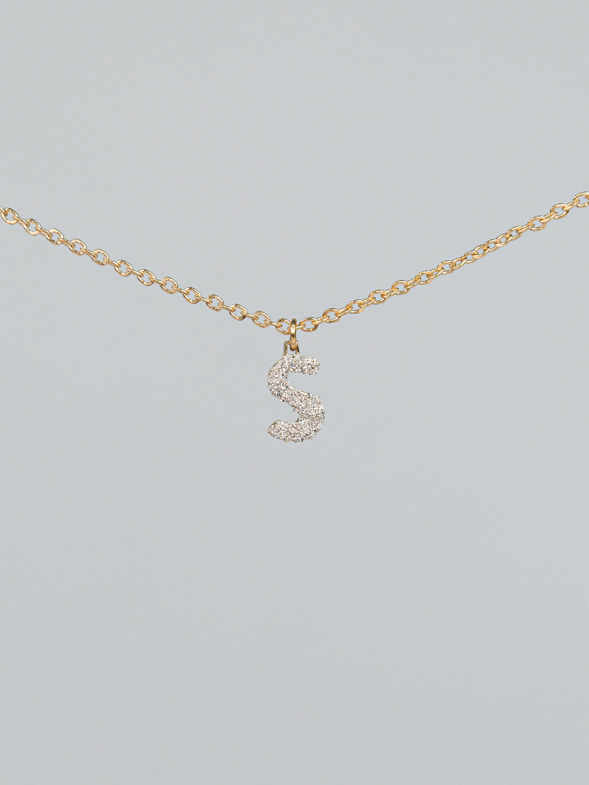 Collana iniziale con diamanti