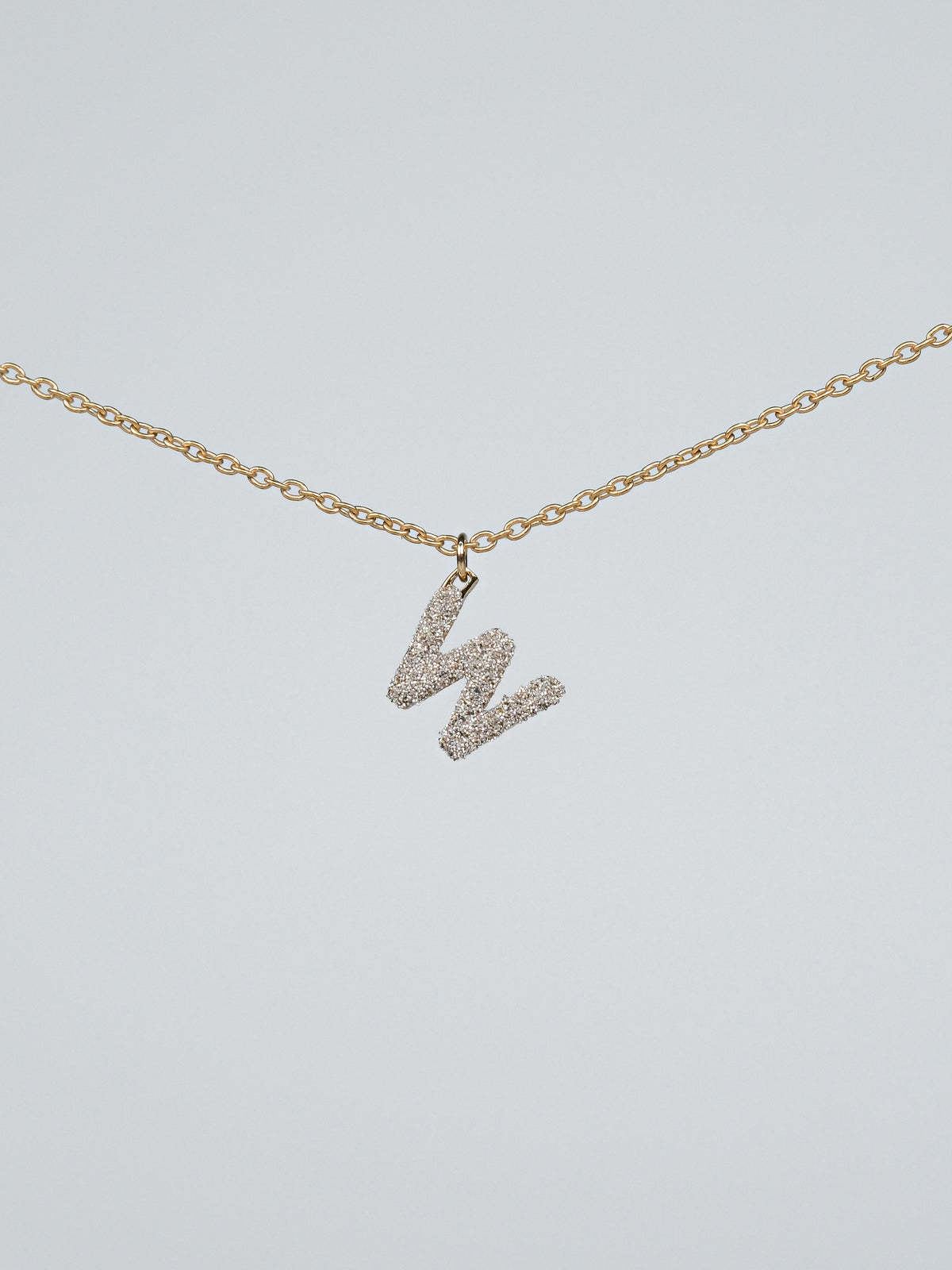 Collana iniziale con diamanti