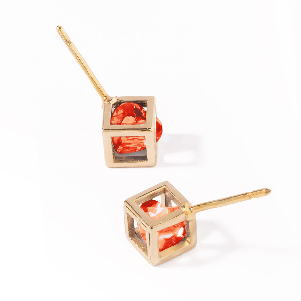 Orecchini scrigno con cuore