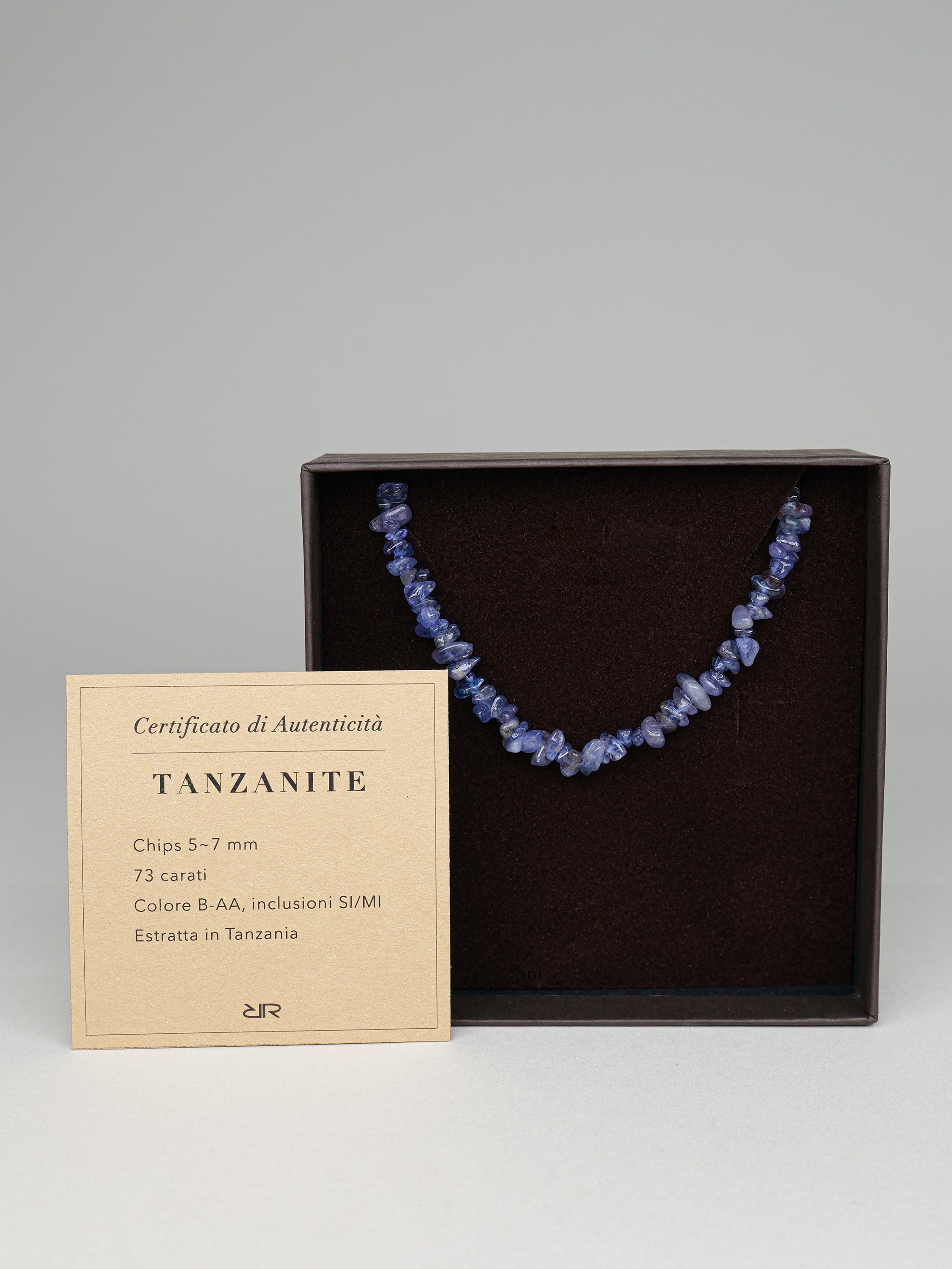 Collana pietre Tanzanite naturale