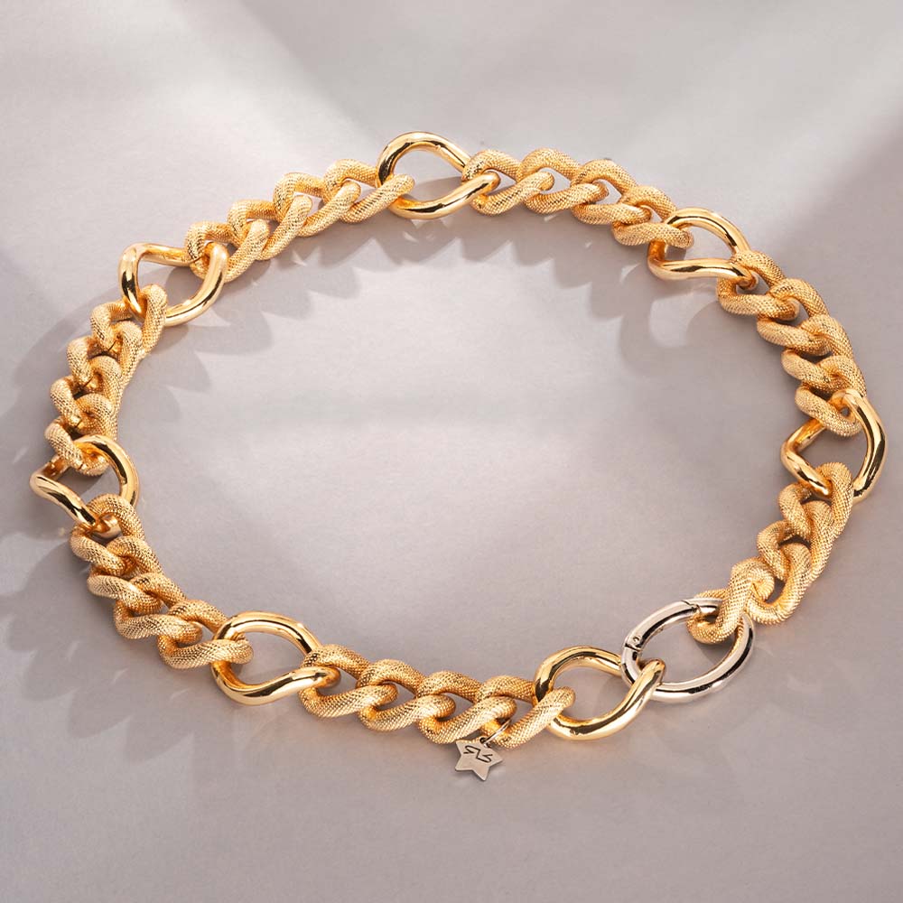 Collana Diva con doppia maglie mix