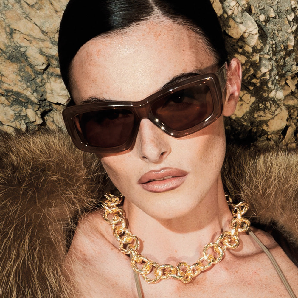 Collana maglia tonda martellata