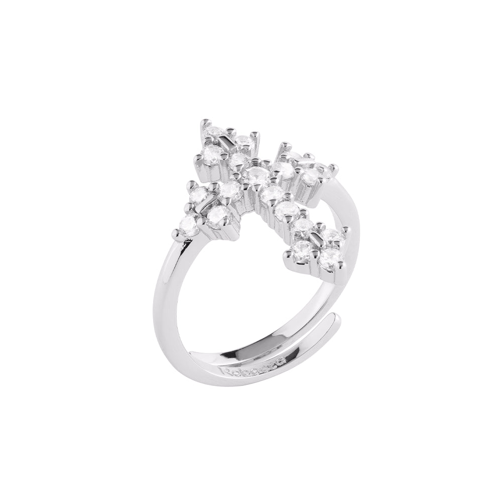 Anello Judith con croce piccola