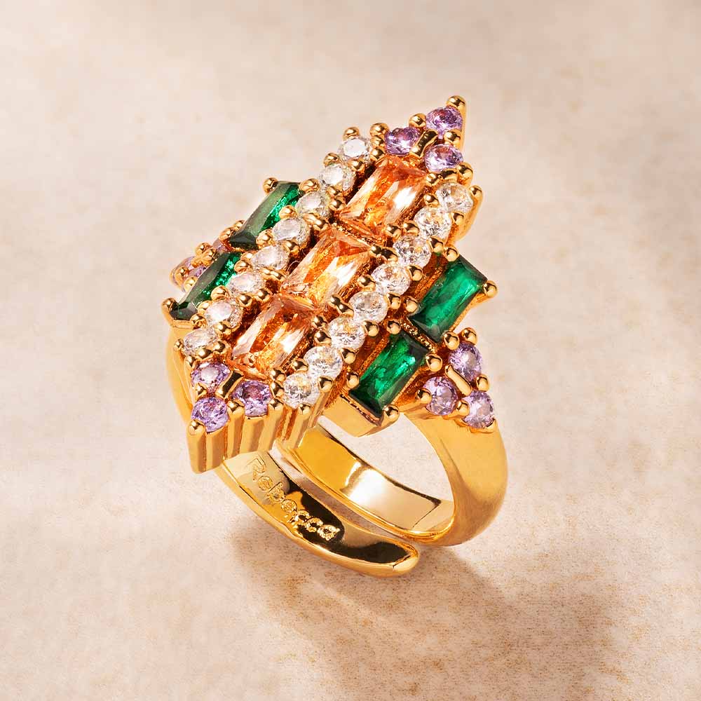 Anello Judith con pietre colorate