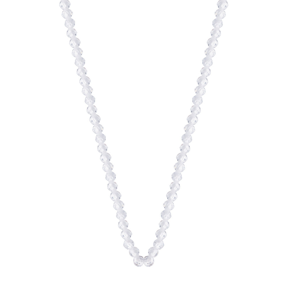 Collana My World con pietre bianche