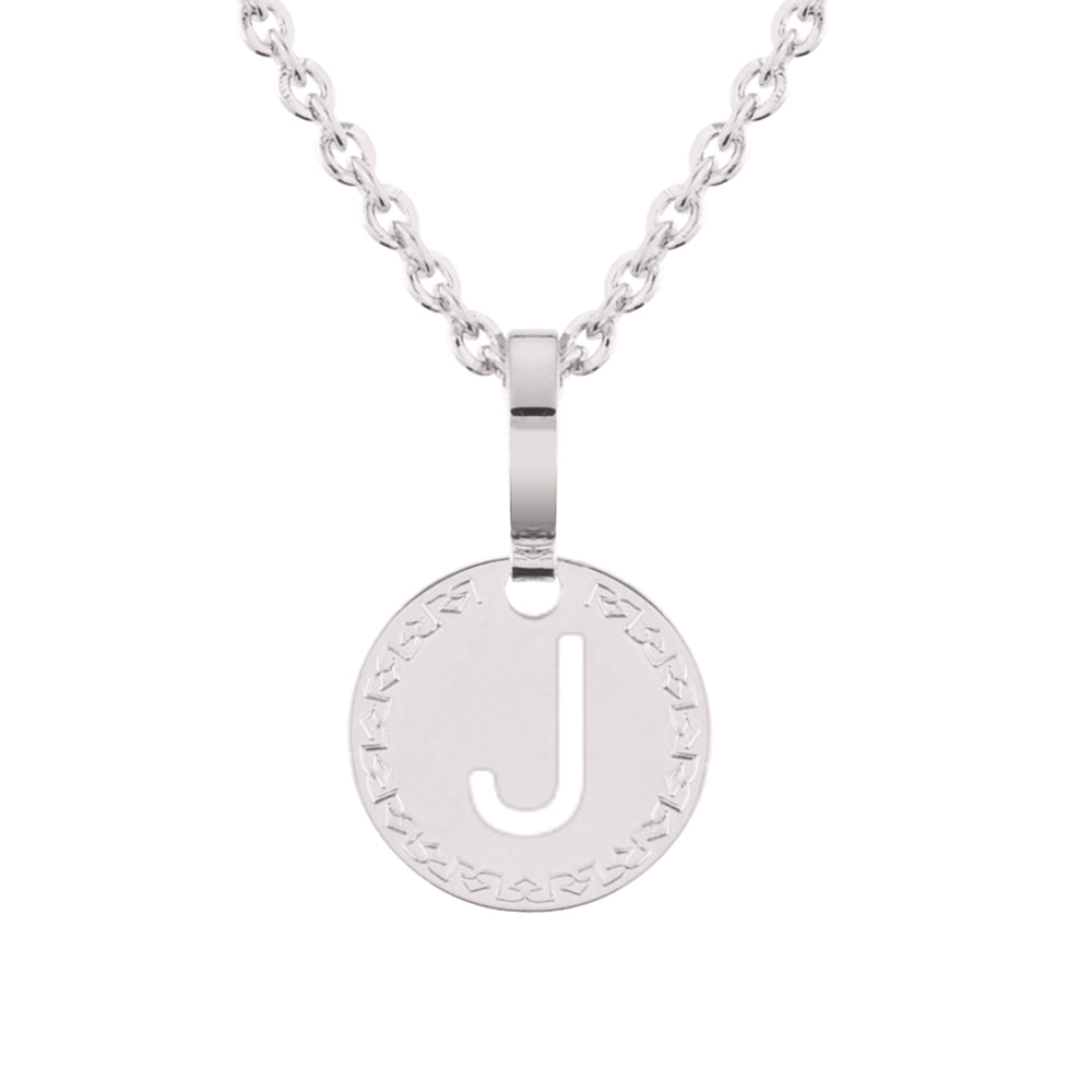 Collana con iniziale bianca piccola