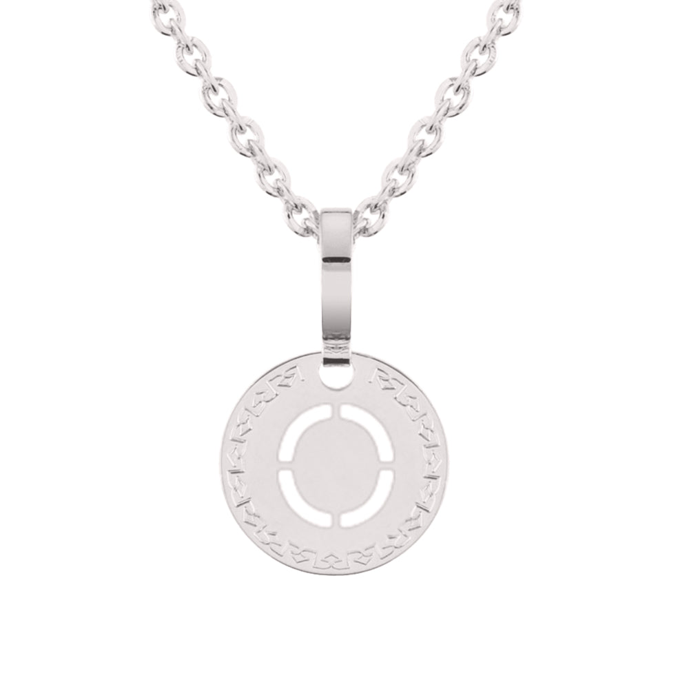 Collana con iniziale bianca piccola
