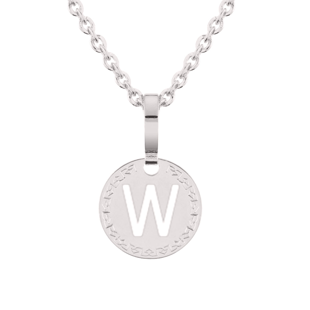 Collana con iniziale bianca piccola