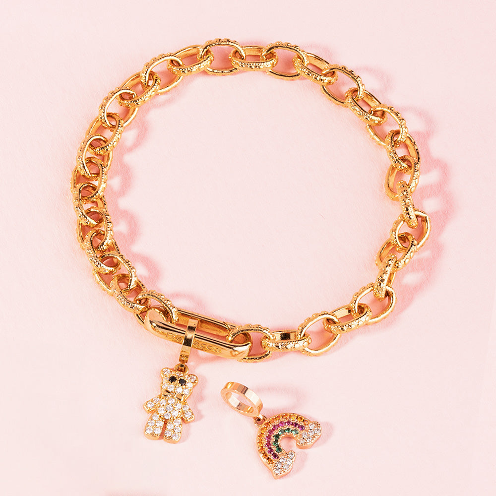 Bracciale My World con maglia lavorata