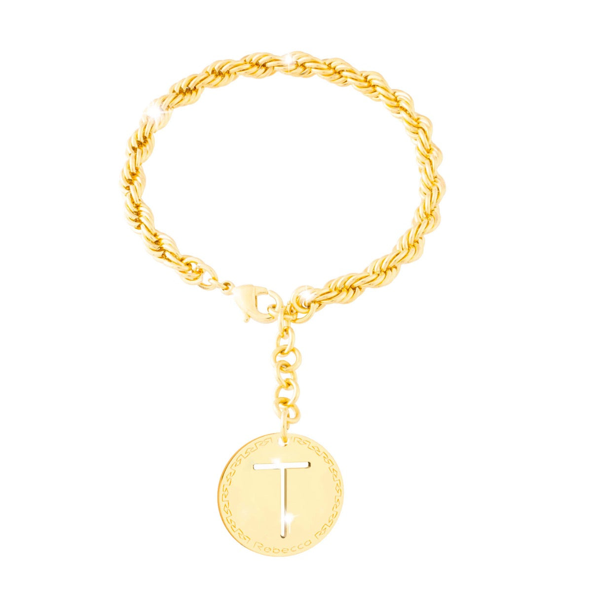 Bracciale My World con lettera pendente