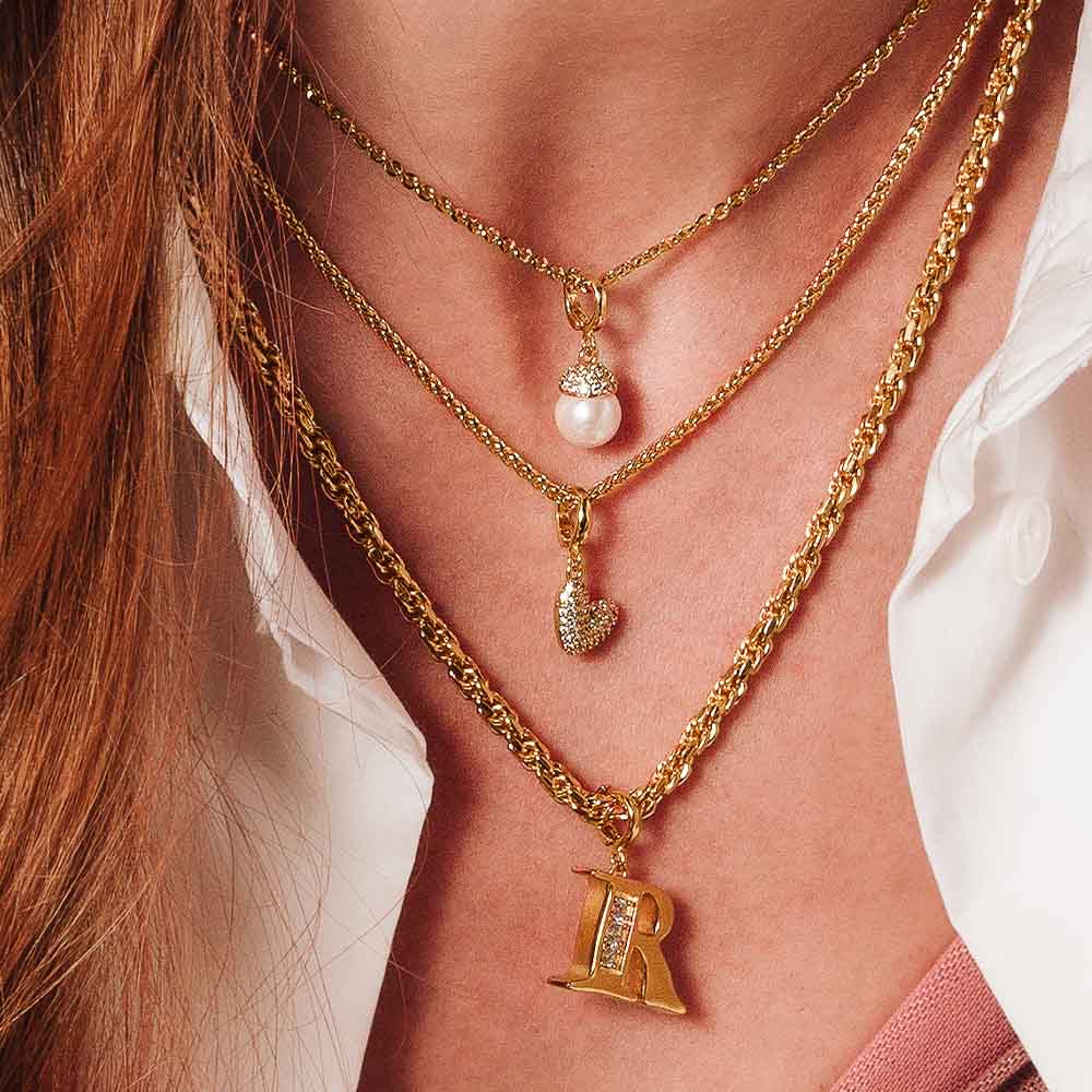 Collana catena spiga grande