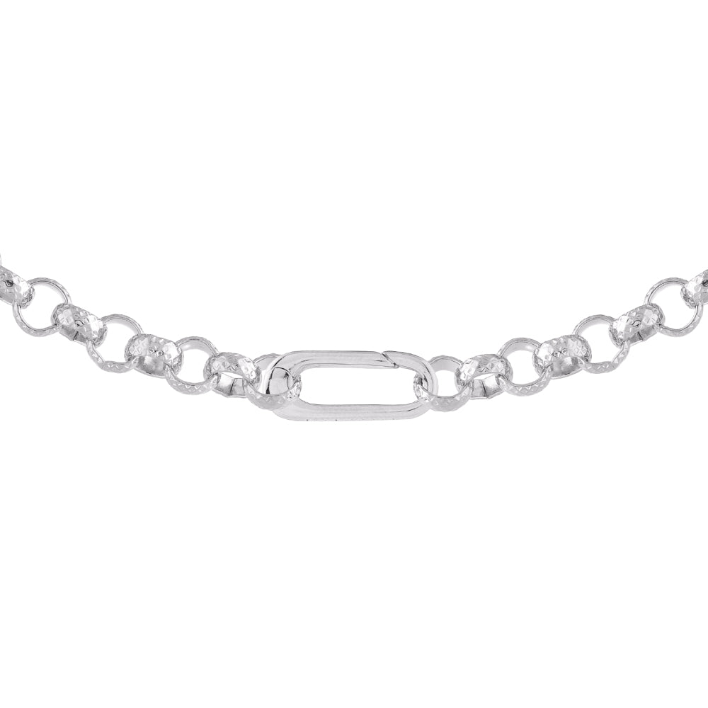 Collana My World maglia tonda ribattuta