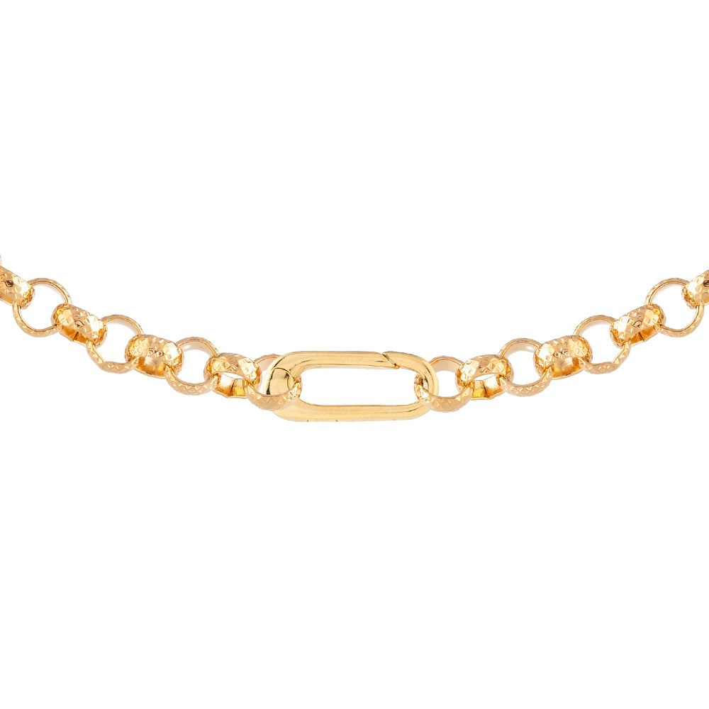 Collana My World maglia tonda ribattuta