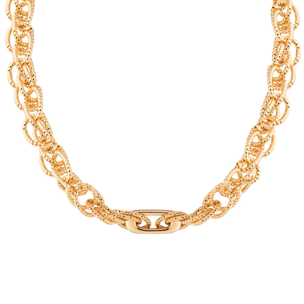 Collana My World con maglia diamantata